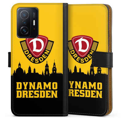 DeinDesign Handyhülle SG Dynamo Dresden Skyline SGD Dynamo Silhouette Dresden, Xiaomi 11T Pro 5G Hülle Handy Flip Case Wallet Cover Handytasche Leder