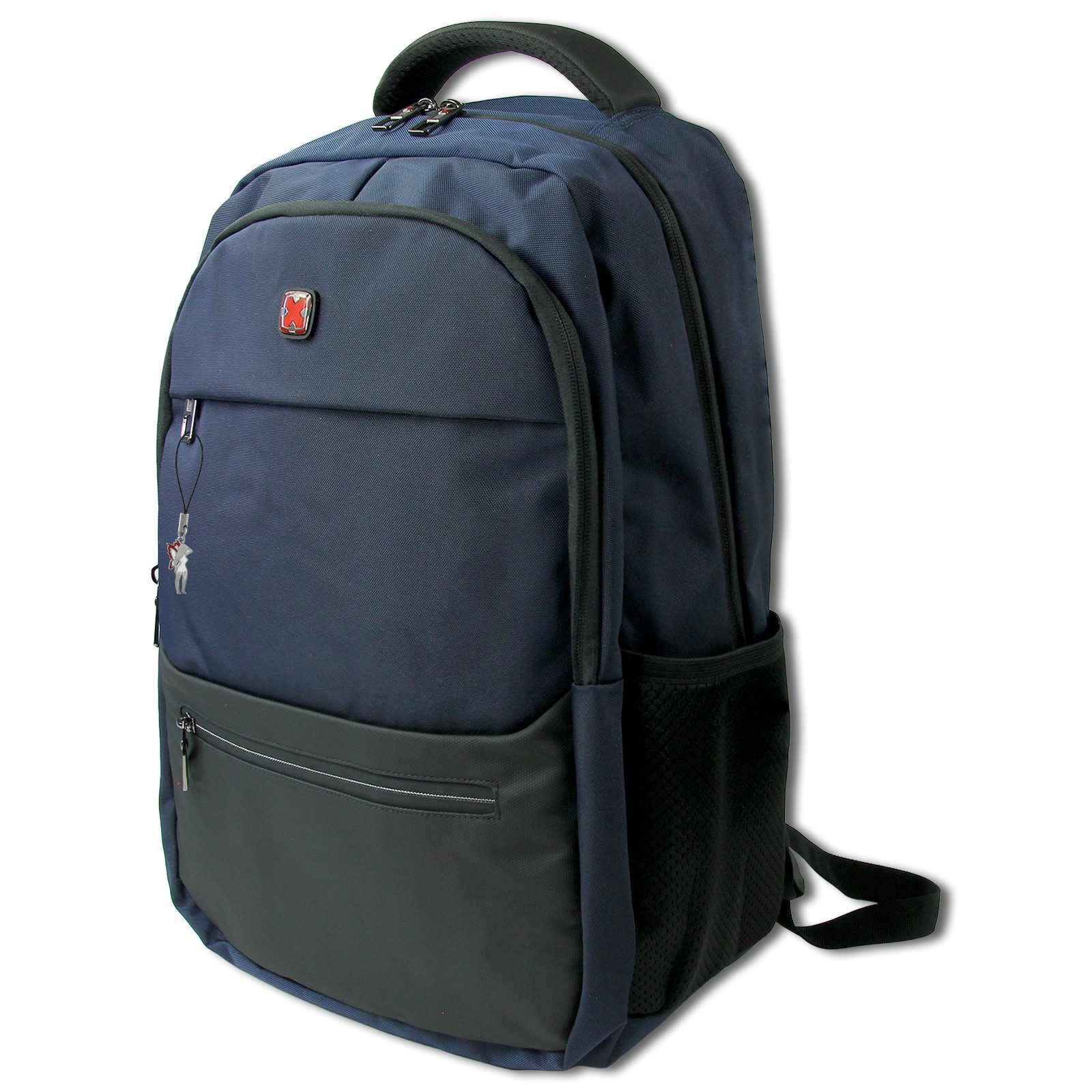 Travel N Meet Cityrucksack Travel N Meet Laptoprucksack, Rucksack, Herren Businessrucksack Polyester, blau ca. 47cm hoch