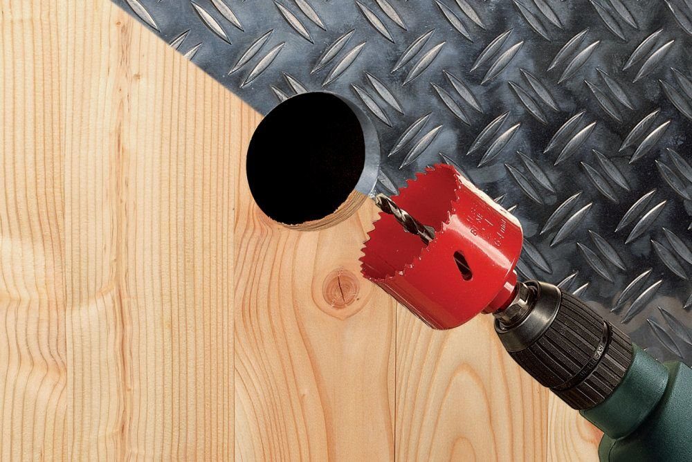 Wolfcraft Lochsäge Wolfcraft Lochsäge Ø 100 mm Bimetall inkl. Schaft