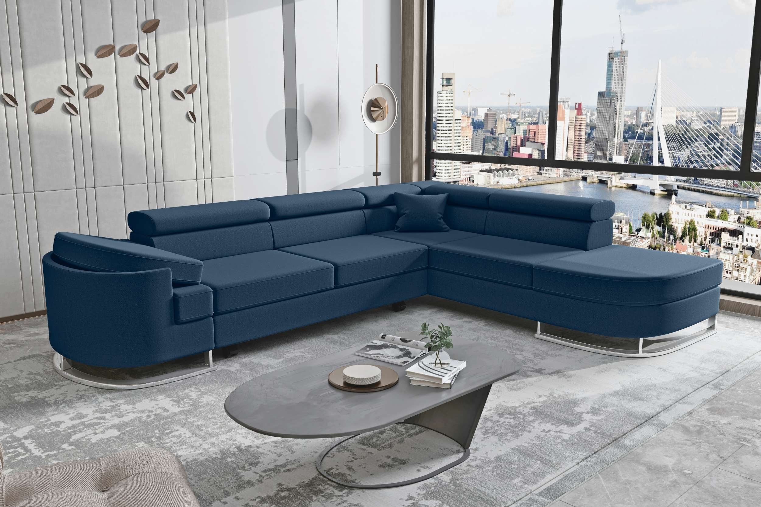 Stylefy Ecksofa Ice, Eckcouch, Schlafsofa, mane links oder rechts bestellbar, mit Bettfunktion, Bettkasten