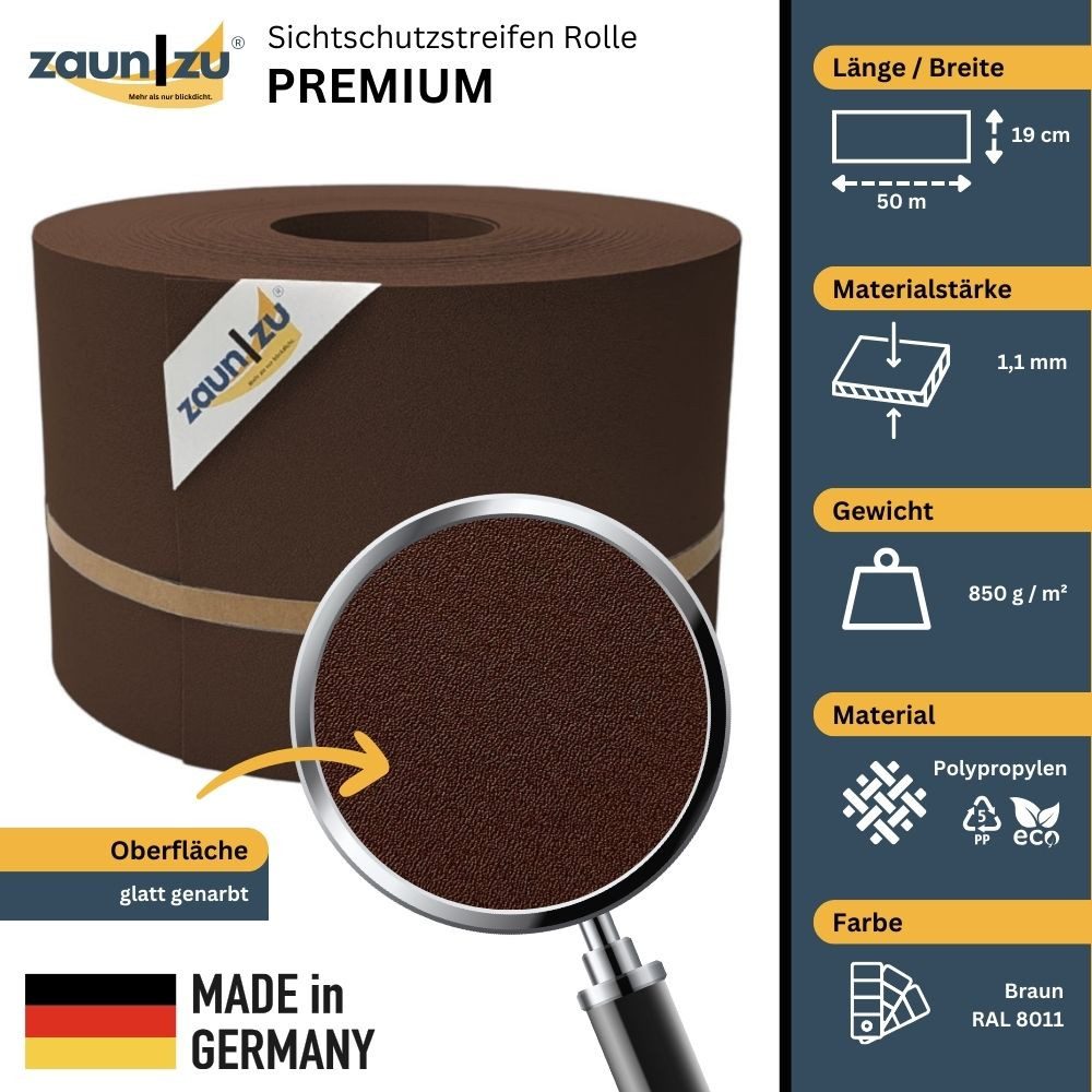 zaunzu Sichtschutzstreifen Premium für Doppelstabmatten Zaunblende günstig online kaufen
