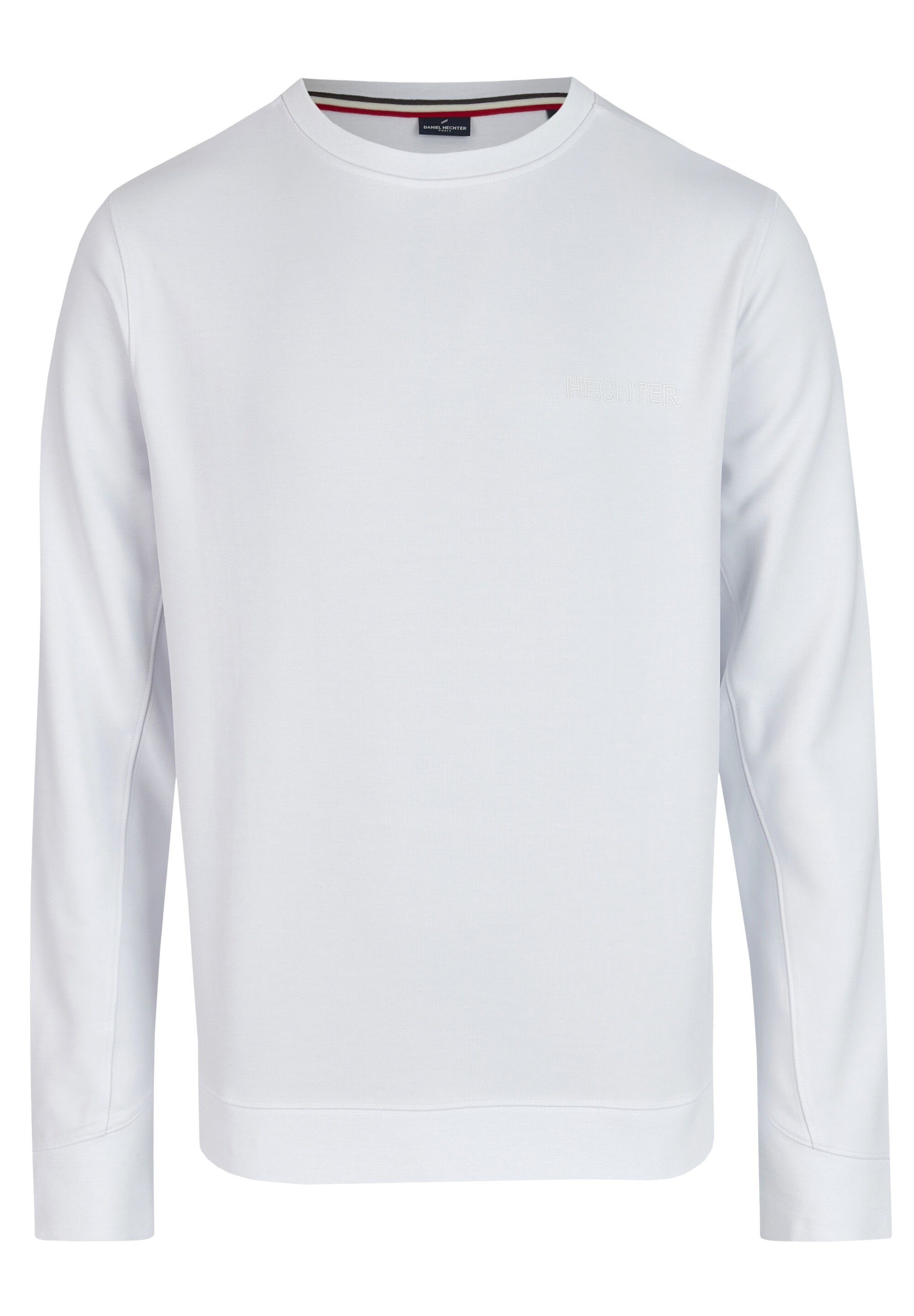 HECHTER PARIS Sweatshirt mit Logo-Print white