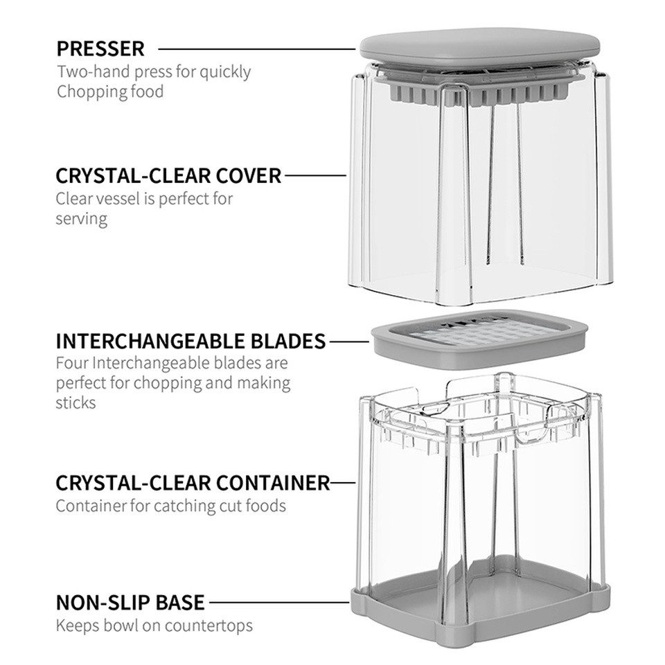 Faizee Home Gemüseschneider Gemüseschneider Faizee Home, Quicker – Manueller Gemüseschneide
