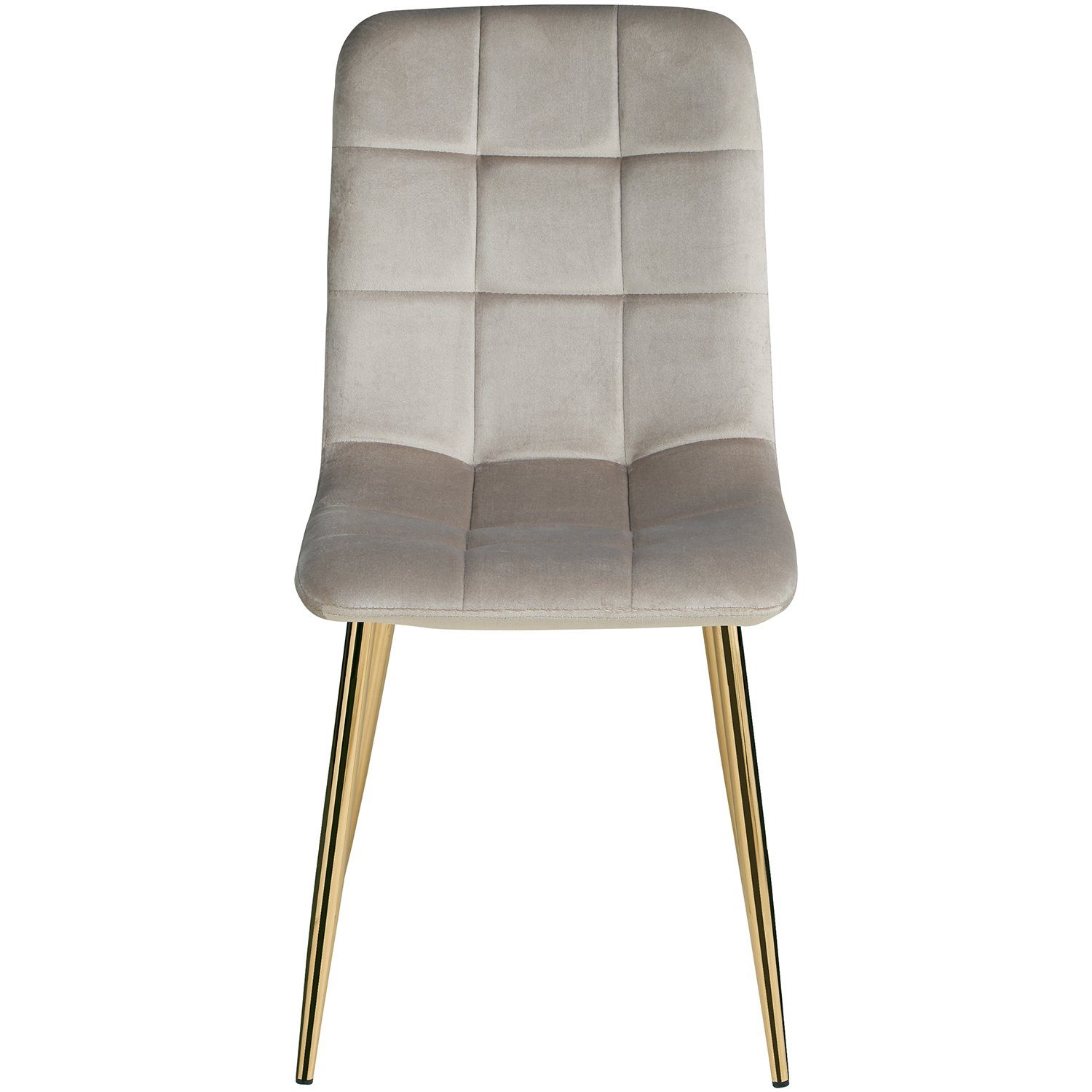 6 Stuhl Creme Küchenstuhl 2, 1, Set) | Esszimmerstuhl gold Polsterstuhl Stühle Homestyle4u (kein 4,