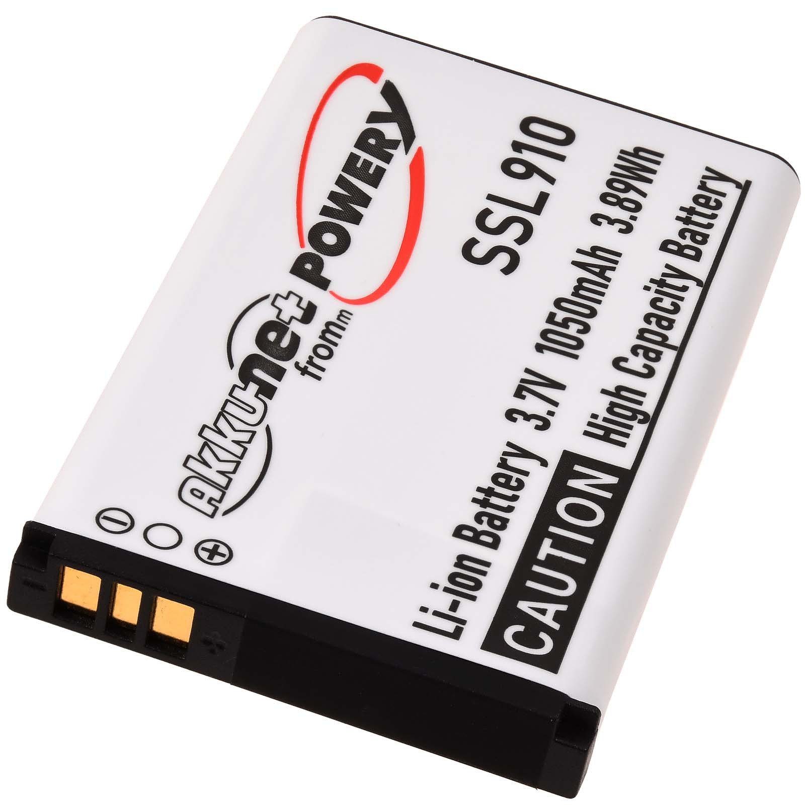 Powery Akku für Siemens gigaset SL910 Akku 1050 mAh (3.7 V)