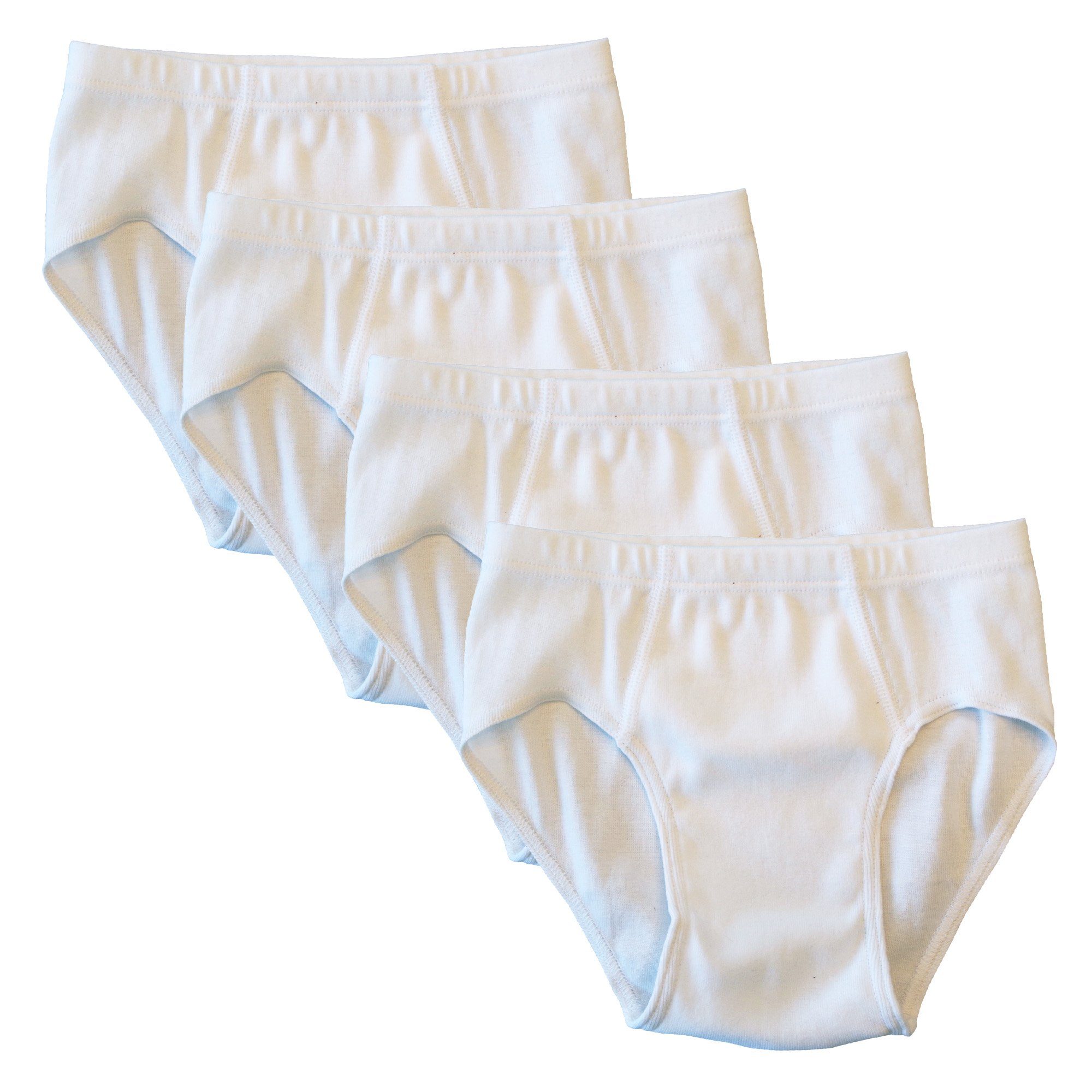HERMKO Slip 2850 (Pack, 4er) 100 % Bio Baumwolle Sportslip Basic Denhbund hergestellt in EU