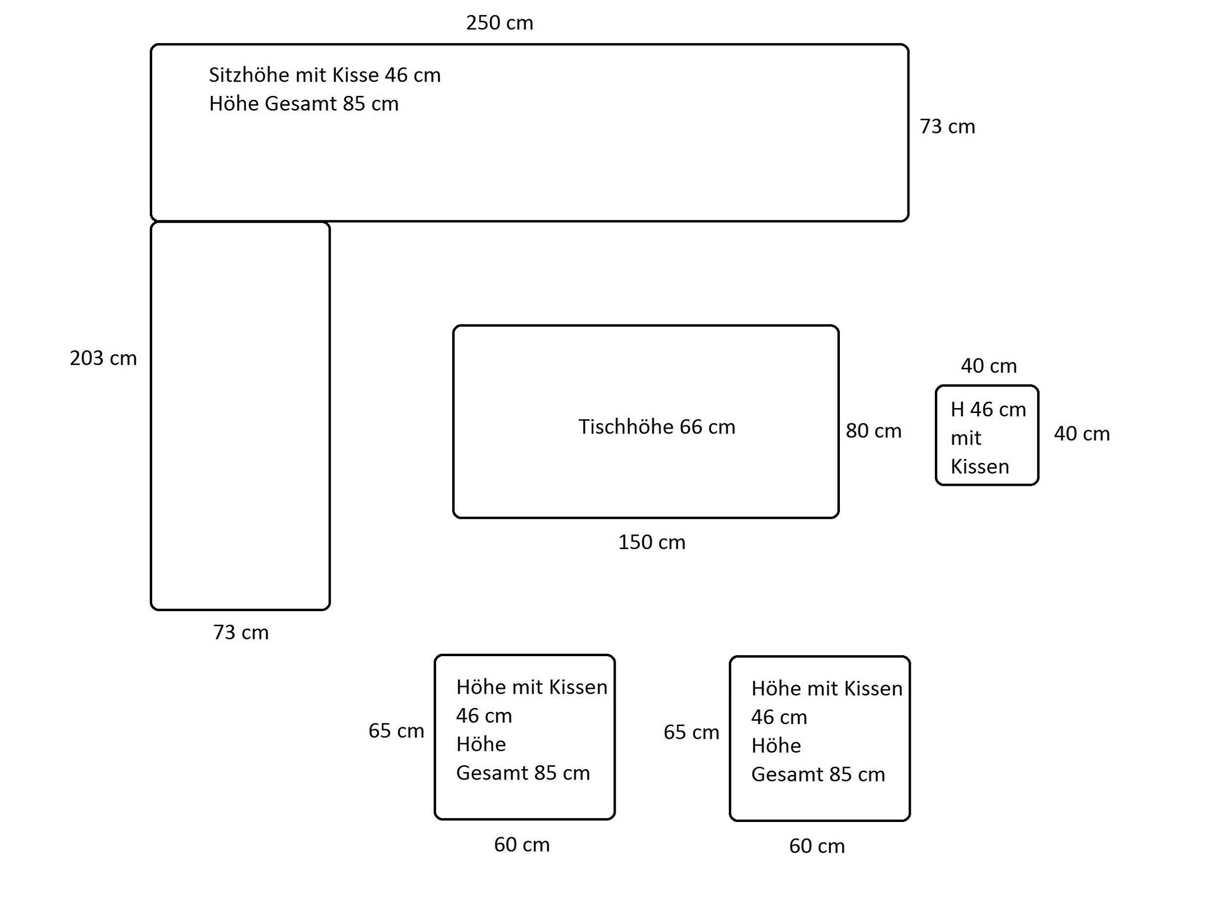 Garden Impressions Gartenlounge-Set Hohe Dining Polyrattan Lounge "Aboyne", inkl. Zwei Sesseln und einem Hocker