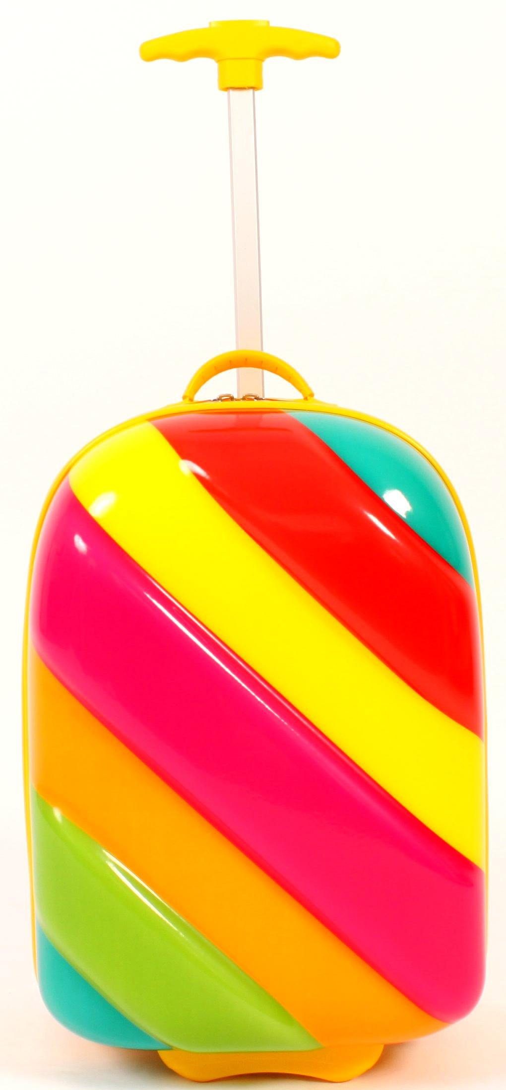 Rollen, Rainbow Bouncie, Kinderkoffer candy, Hartschalen-Trolley 2 CHIC2000