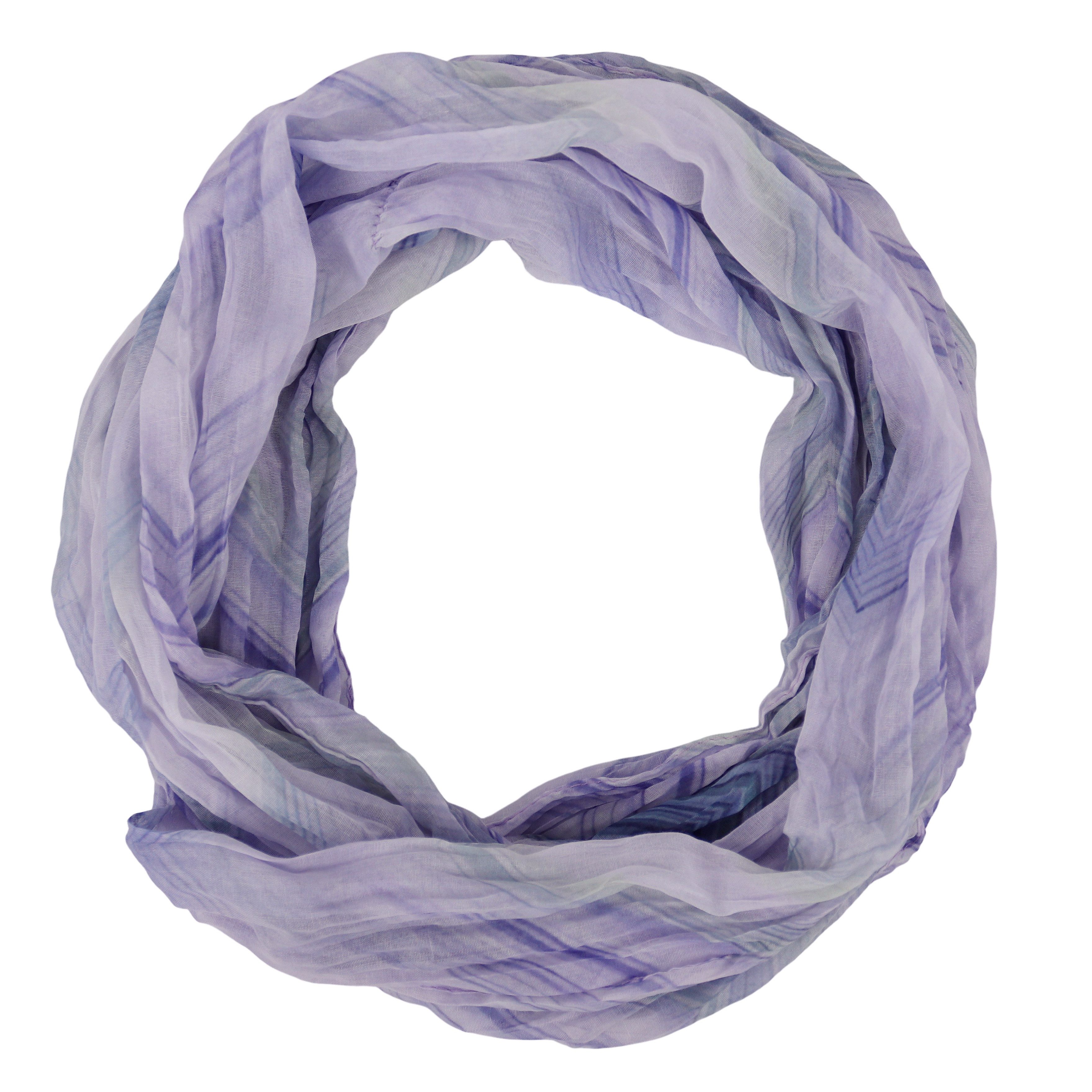 MIRROSI Loop Damen Schal mit Bunt-Muster Weich, (zweimal um den Hals wickelbar, ca. 45x75cm), Damen Halstuch ideal für Frühling, Sommer oder Herbst