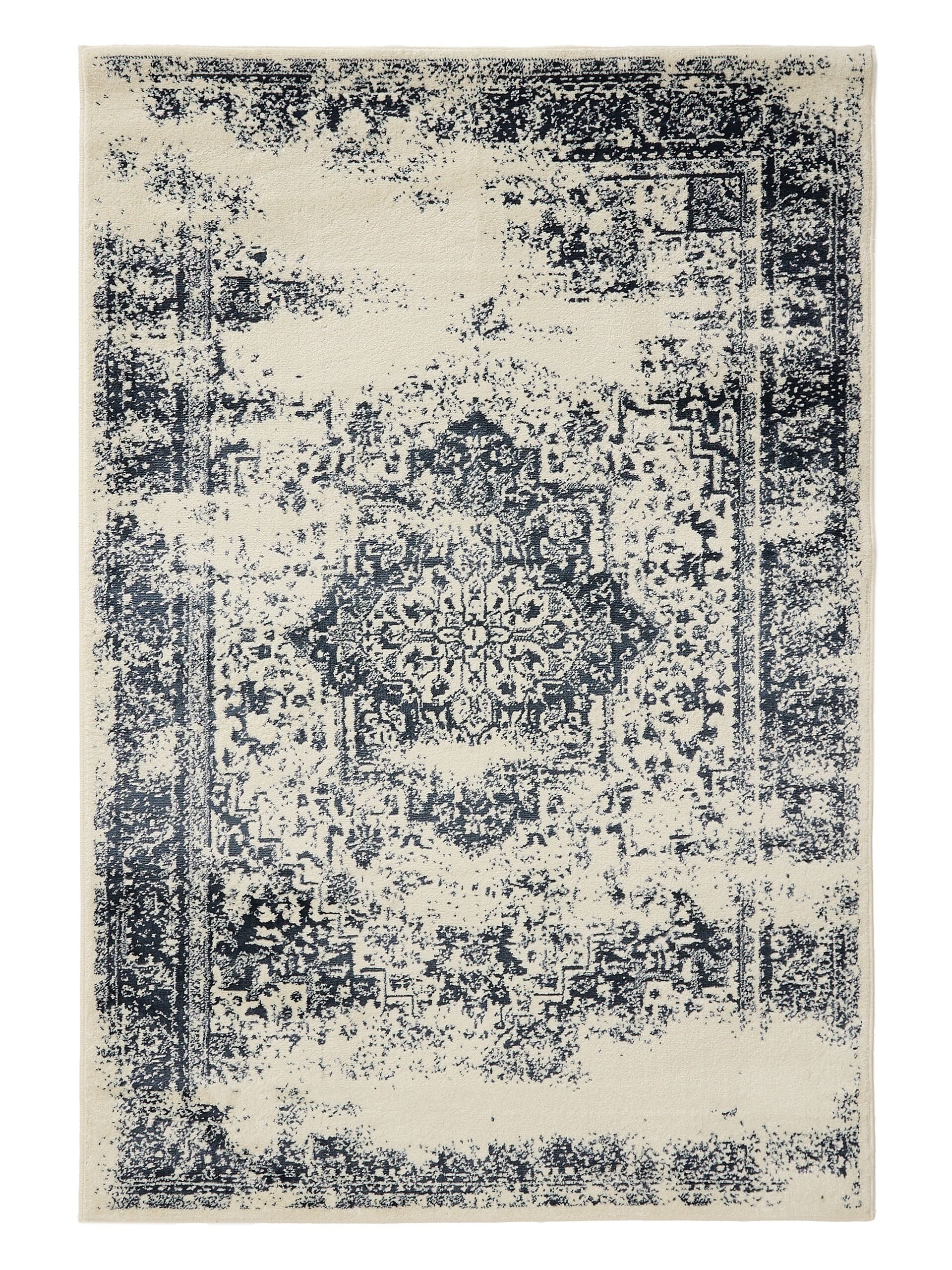 Interiyou Teppich Suzuka, Rechteckig, Höhe: 6 mm, Teppich Kurzflor, Vintage, Orientalisch, Wohn- und Schlafzimmer