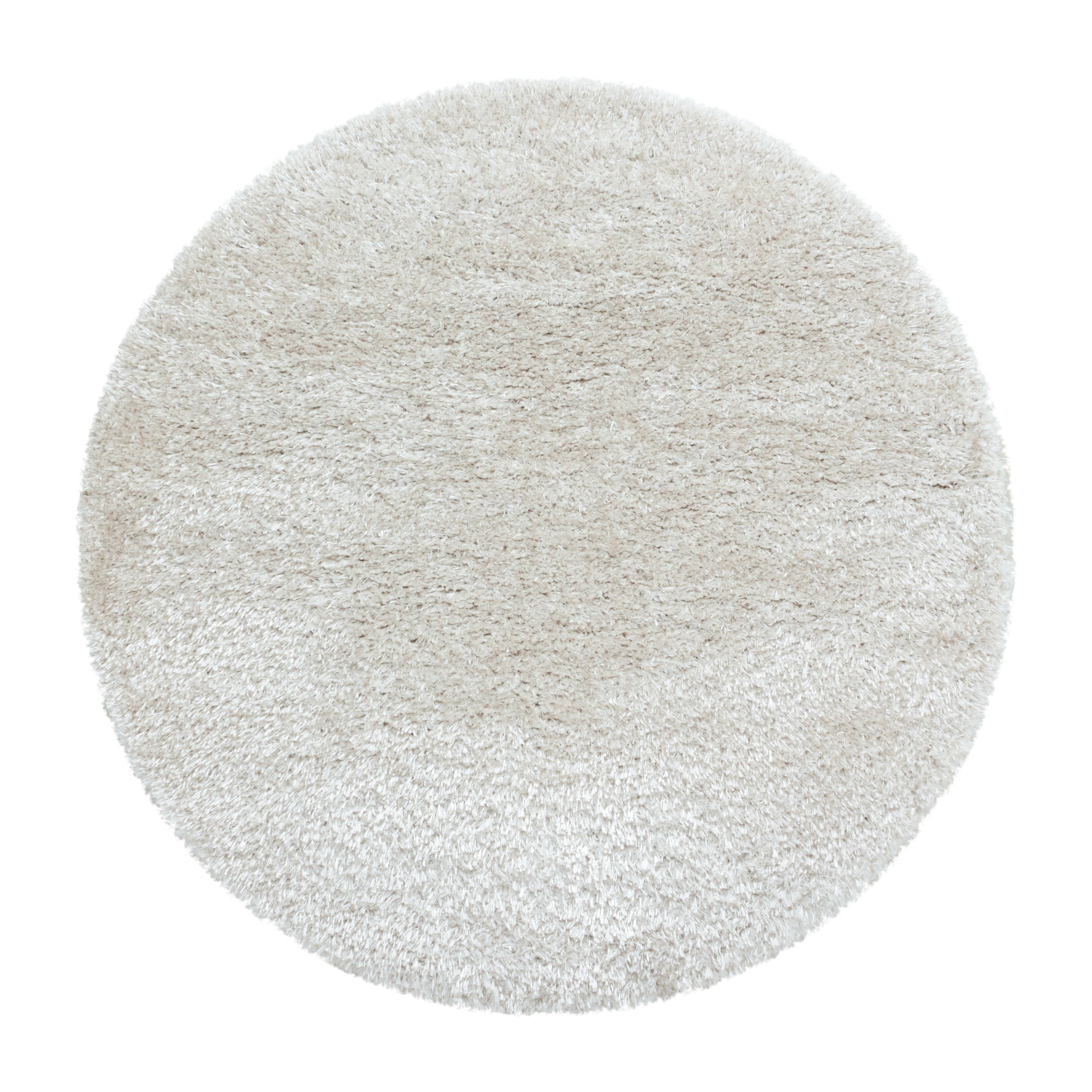 Carpettex Hochflor-Teppich Unicolor - Einfarbig, Rund, günstig online kaufen