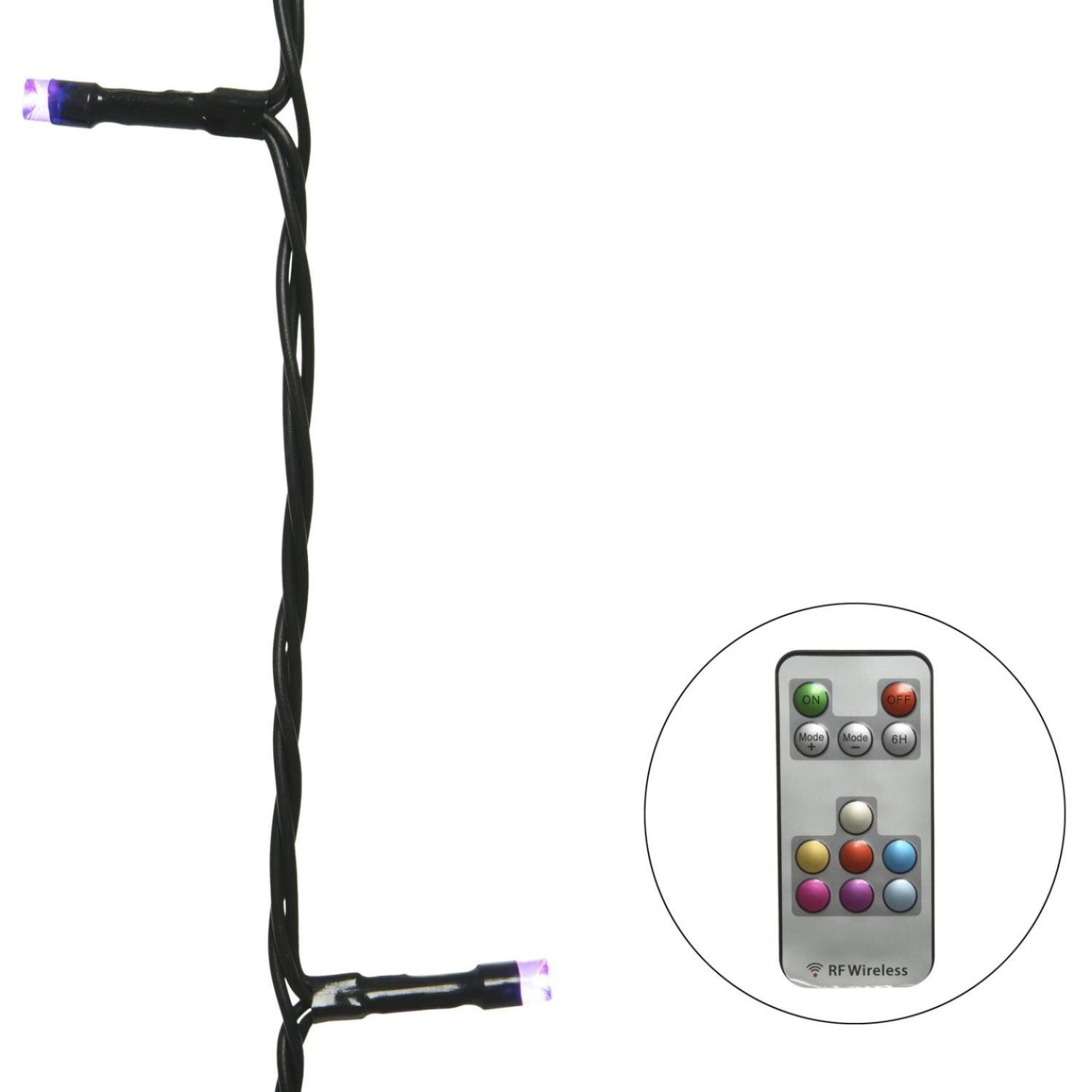 LED-Lichterkette LED Lichterkette 100 warmweiße farbwechselnde LED Fernbedienung 9,9m