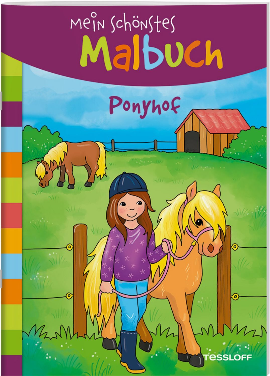 Mein schönstes Malbuch. Ponyhof Malen für Kinder ab 5 Jahren / Corina Beurenmeister