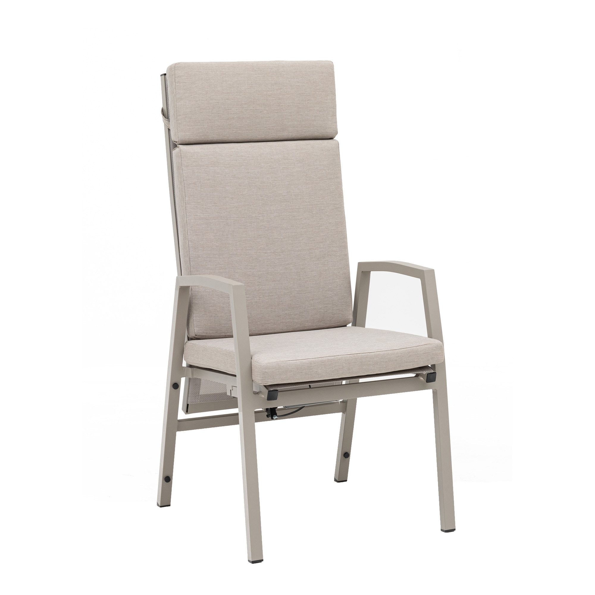 MANDALIKA Garden Gartensessel 2er Set Superior Alu Dining Move Sessel Arctic Rücken verstellbar