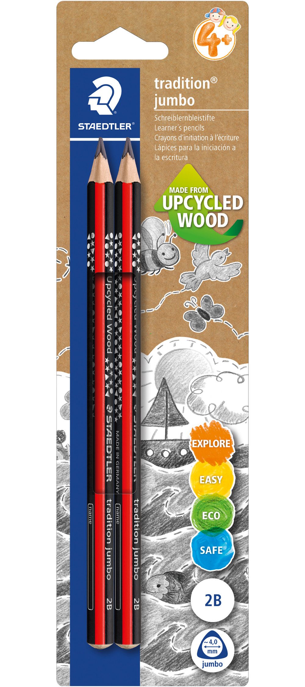 STAEDTLER Bleistift Jumbo, 2 Stück