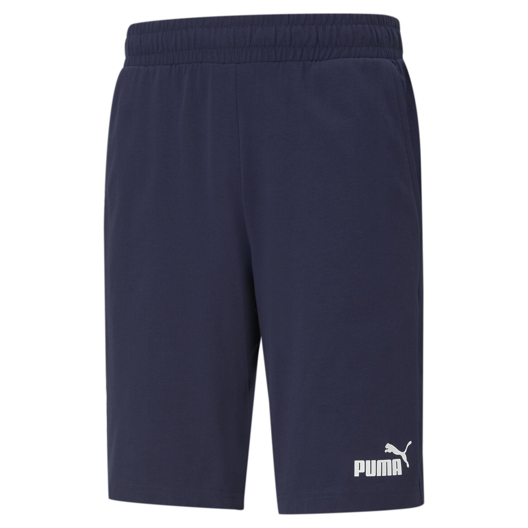 Blue Jerseyshorts PUMA Sporthose Peacoat Herren Essentials