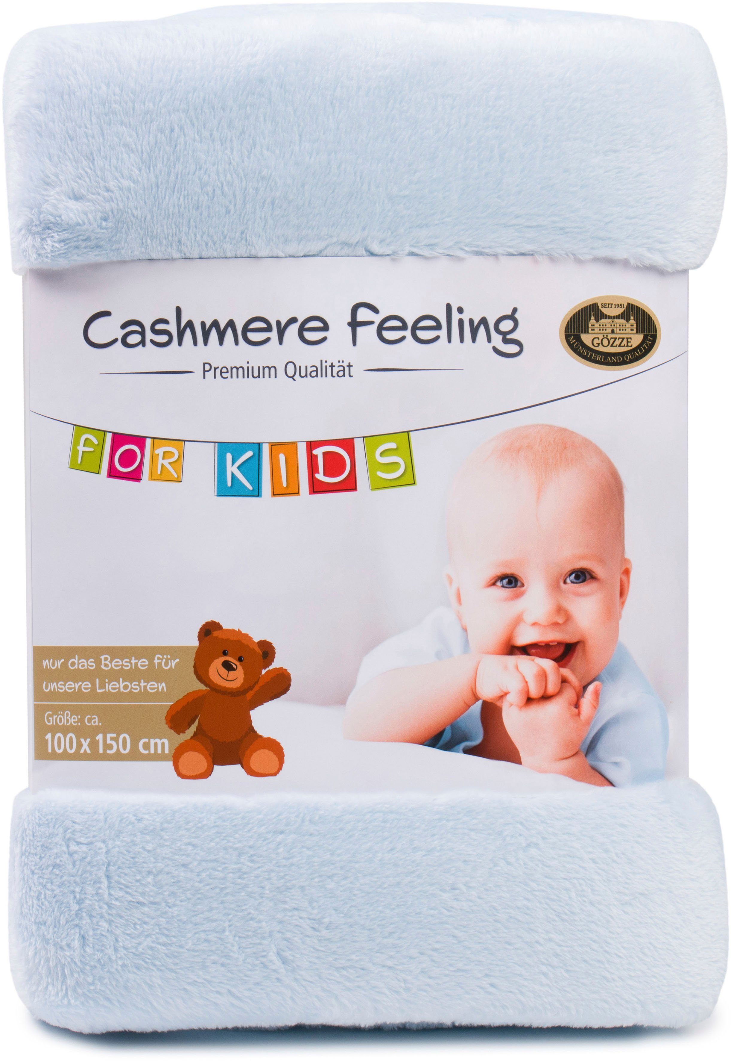 Kinderdecke Premium Cashmerefeeling, Gözze, kuschelig warm