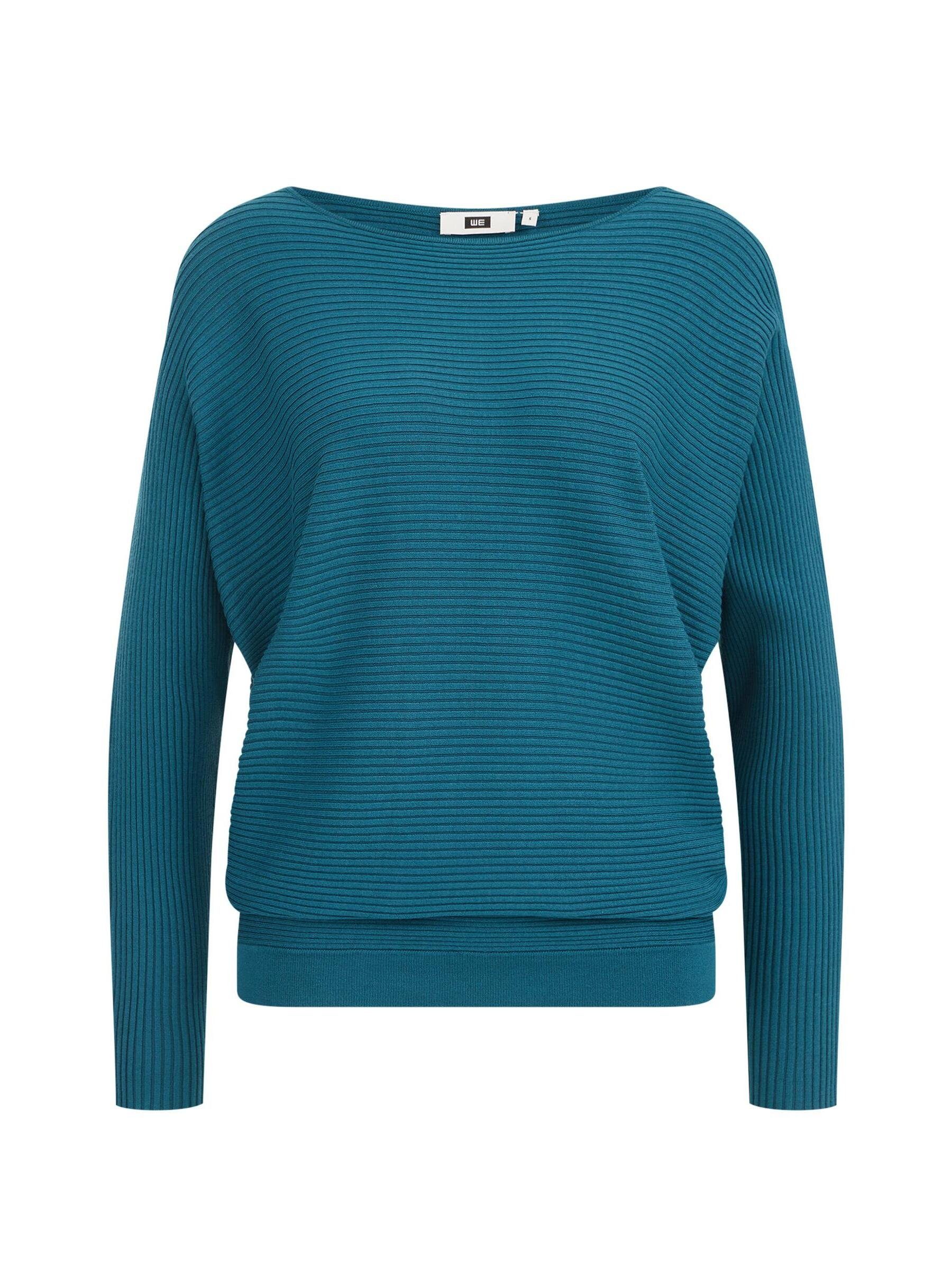 WE Longpullover Blau Fashion (1-tlg)