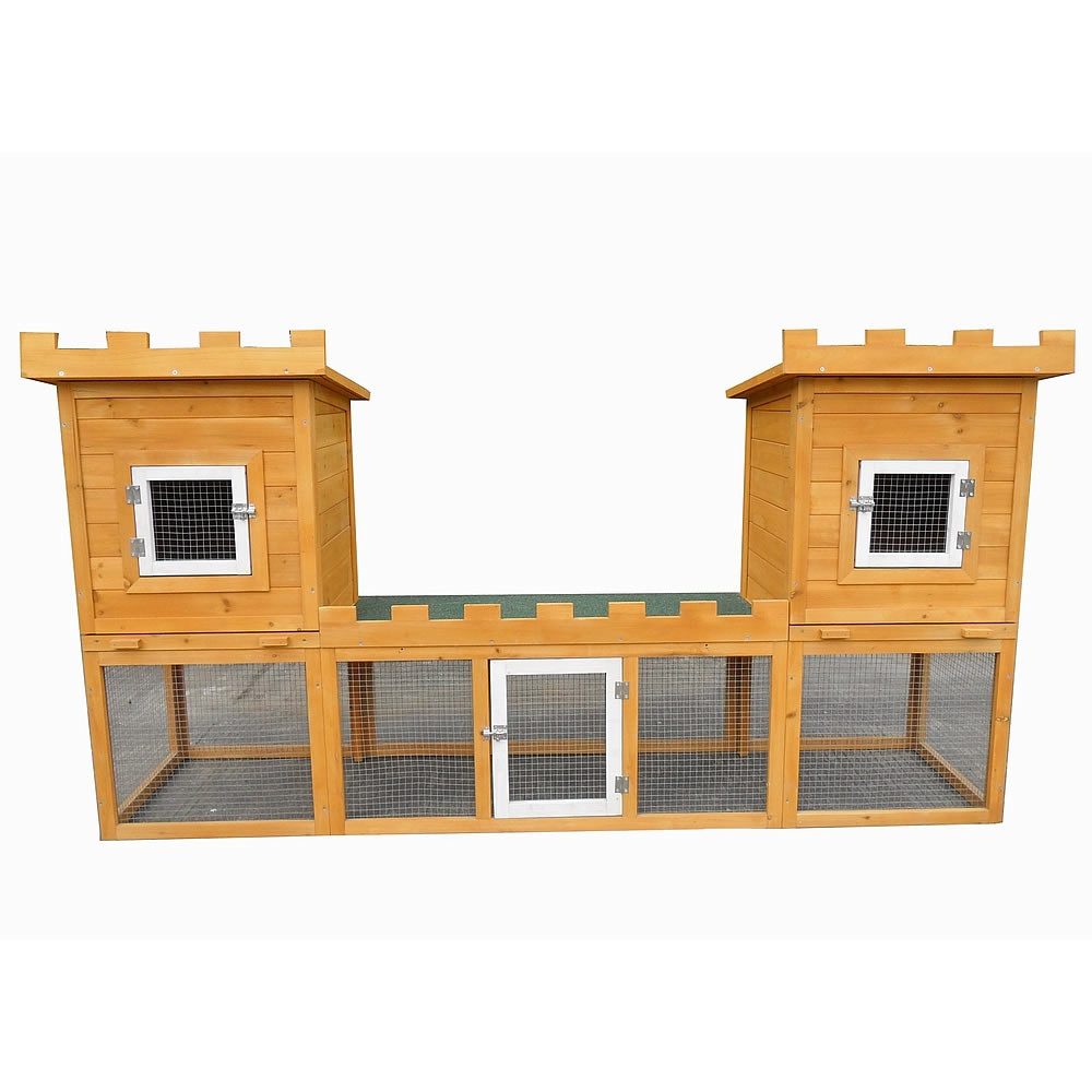 Melko Kleintierkäfig Stall Kleintierstall Hasenstall Freigehege aus Holz XX günstig online kaufen