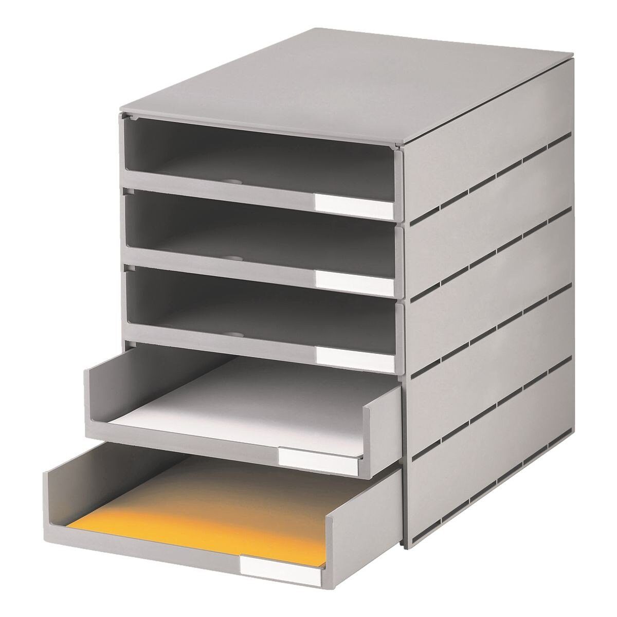 STYRO Schubladenbox Styroval, mit 5 Schubladen, offen, stapelbar/ integrierbar