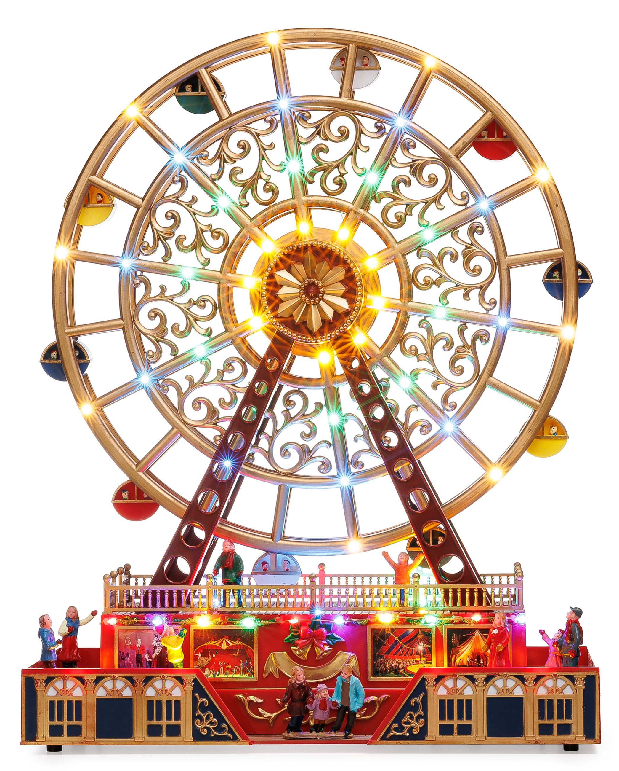 SIKORA Weihnachtsfigur XL Deko Riesenrad mit LED Beleuchtung & Musik Weihna günstig online kaufen