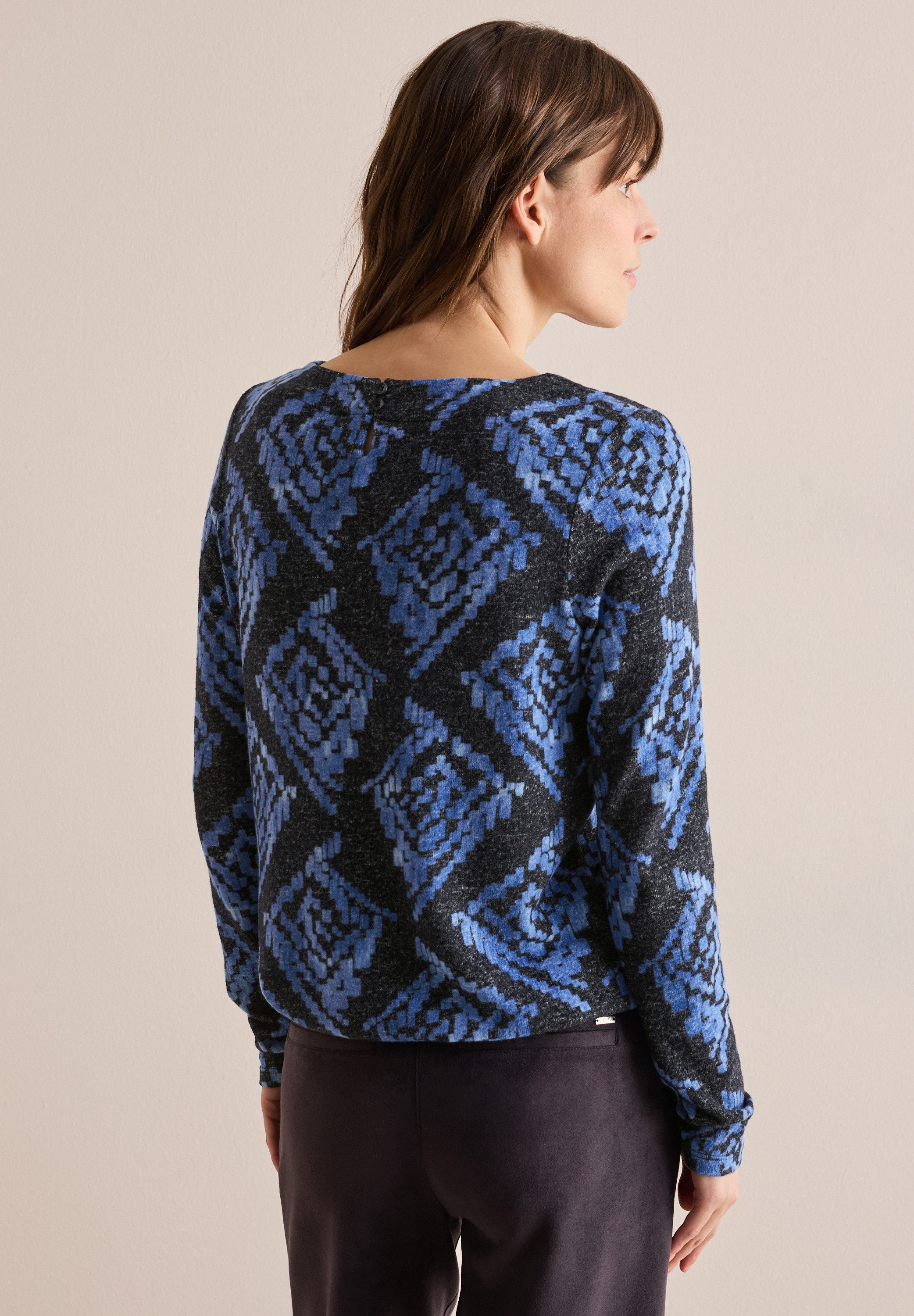 CECIL Langarmshirt mit U-Boot-Ausschnitt