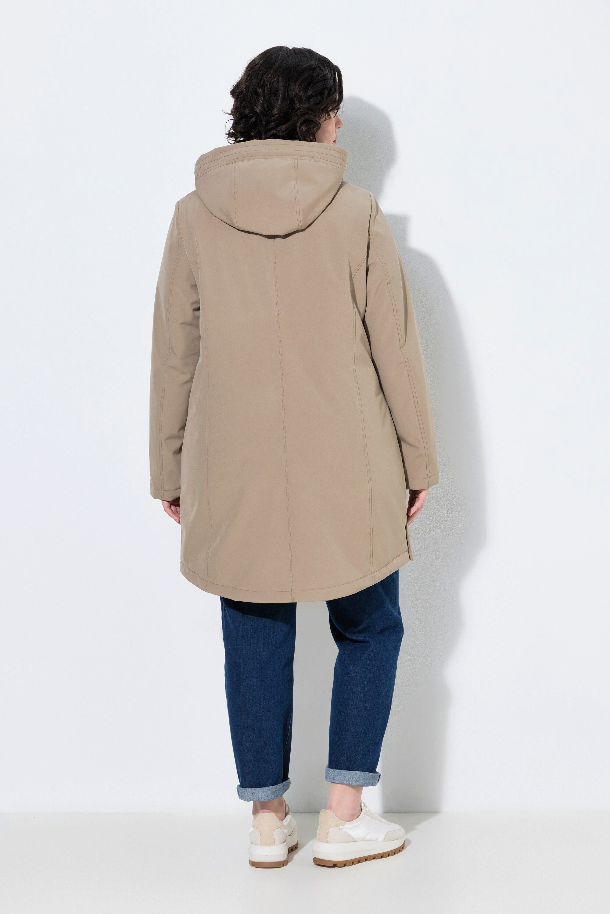 Ulla Popken Funktionsjacke HYPRAR Funktionsjacke wasserabweisend Kapuze – Bild 3 von 4