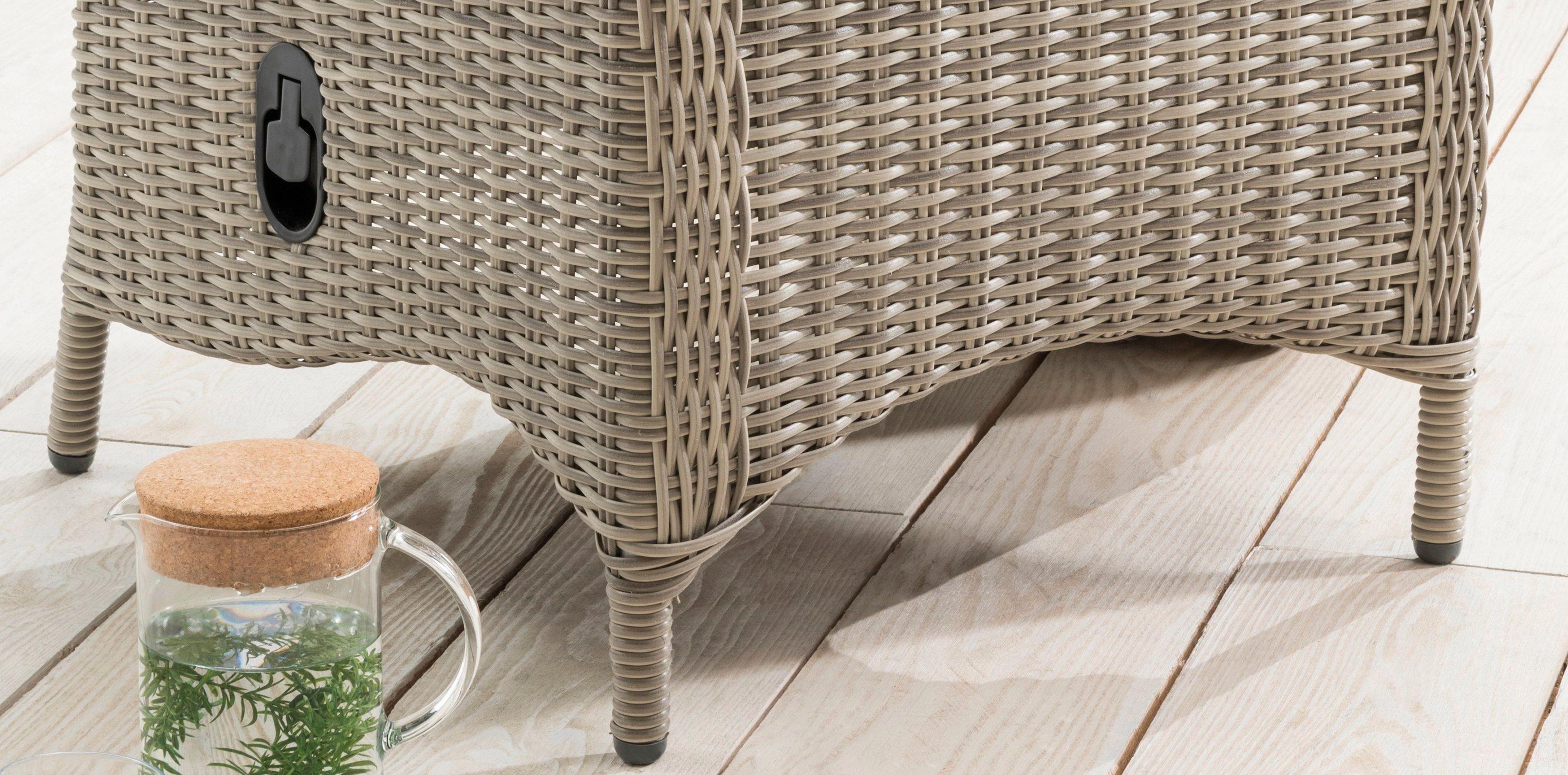 Destiny Gartensessel PALMA (Set, 2-St), Aluminium, Polyrattan, inkl. Auflagen