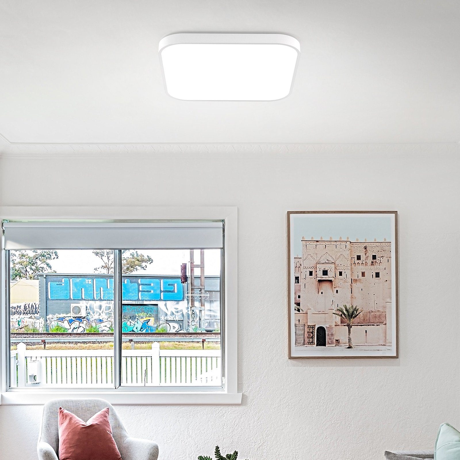 Nettlife LED Deckenleuchte Panel Badezimmer Dimmbar günstig online kaufen