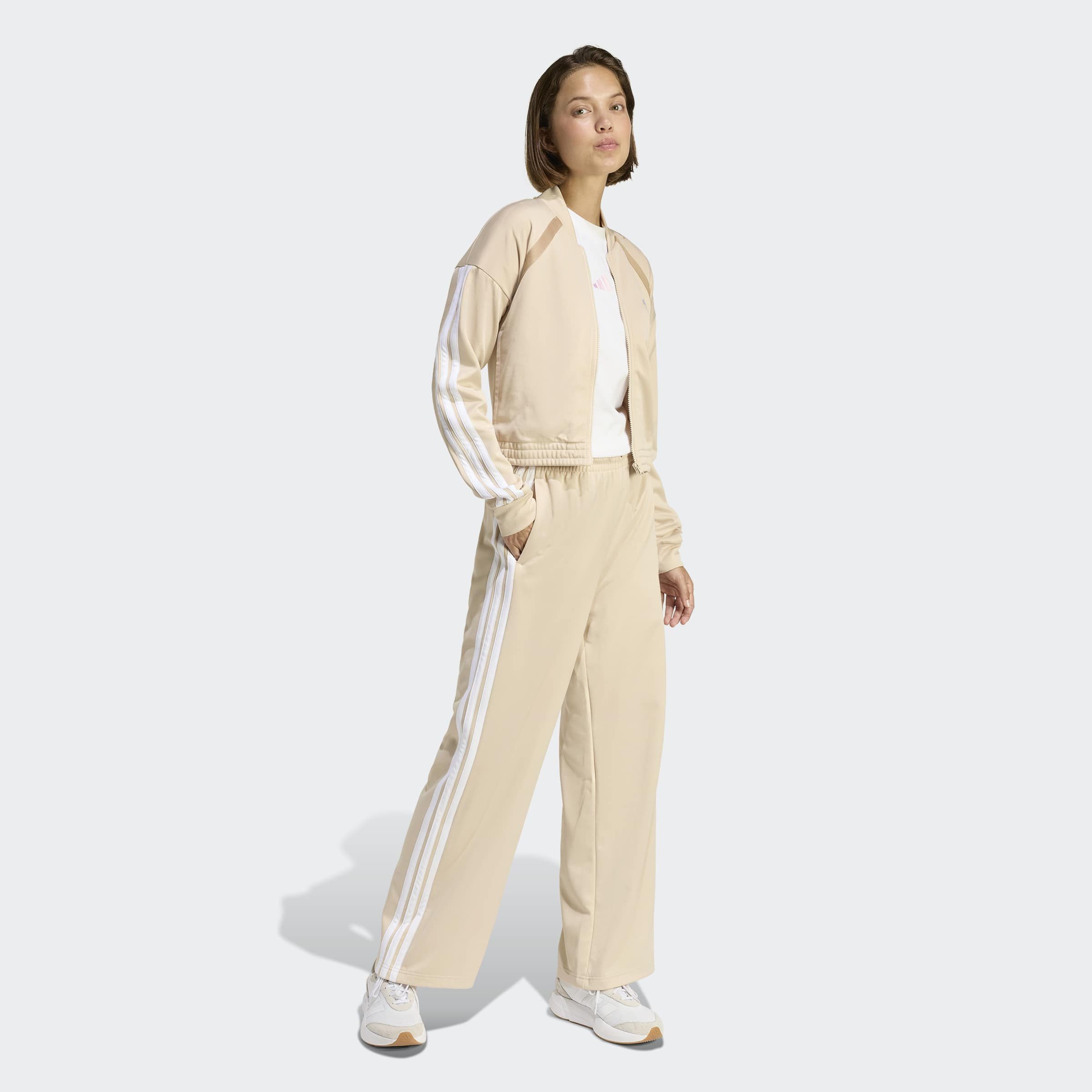 adidas Sportswear Trainingsanzug W TEAMSPORT TS (2-tlg), Jacke schmal geschnitten; Hose regulär geschnitten, hoher Bund