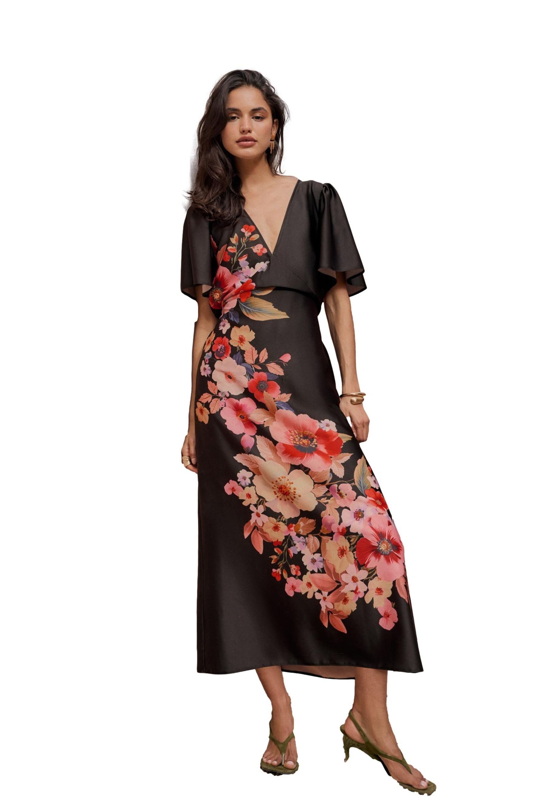 Friends Like These Midikleid Friends Like These Satin-Midikleid, Regular (1-tlg)