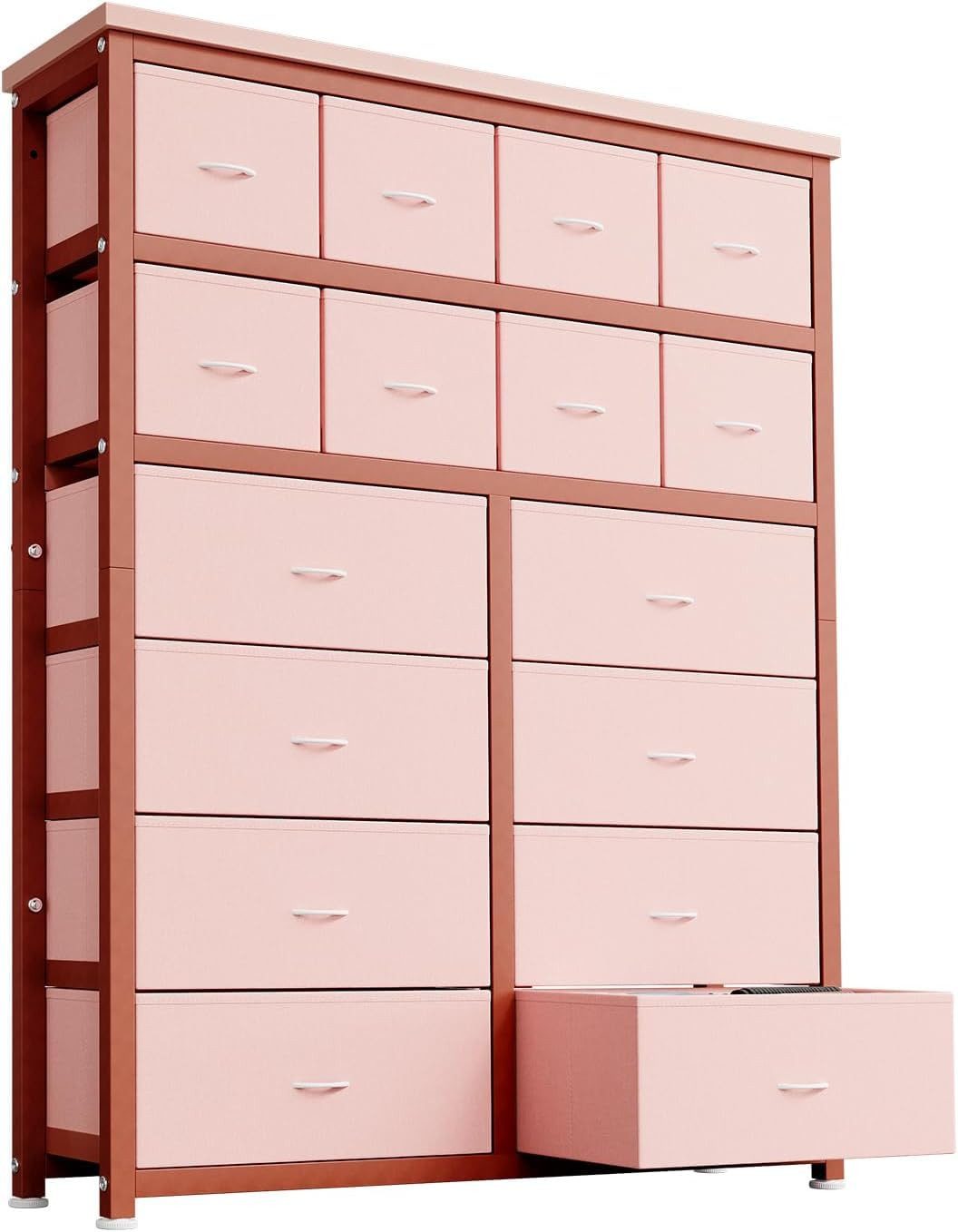 GarveeMore Kommode Aufbewahrungsschrank mit 16 Schubladen 103*30*130cm