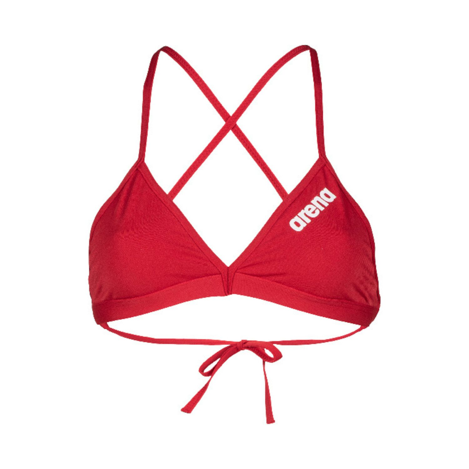 Arena Bustier-Bikini Arena Damen Bikinioberteil Team Swim Top Tie Back Solid 004768