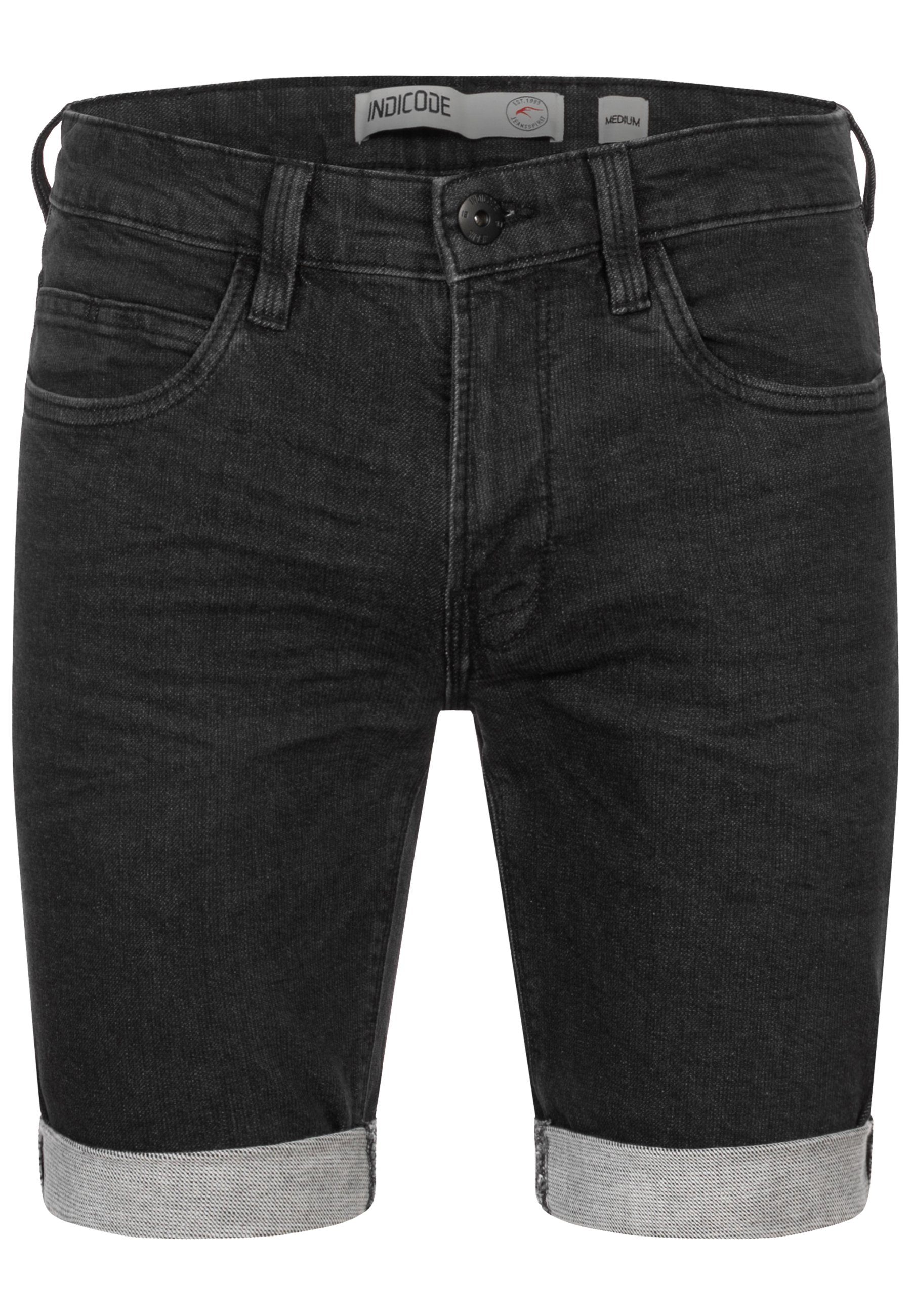 Indicode Jeansshorts INDanny aus elastischer Baumwoll-Qualität günstig online kaufen