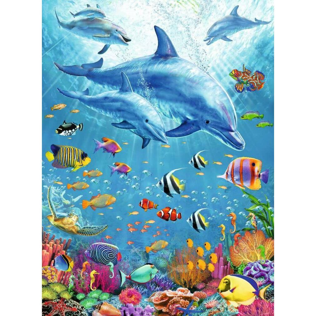 Ravensburger Puzzle Treffen der Delfine, 100 günstig online kaufen