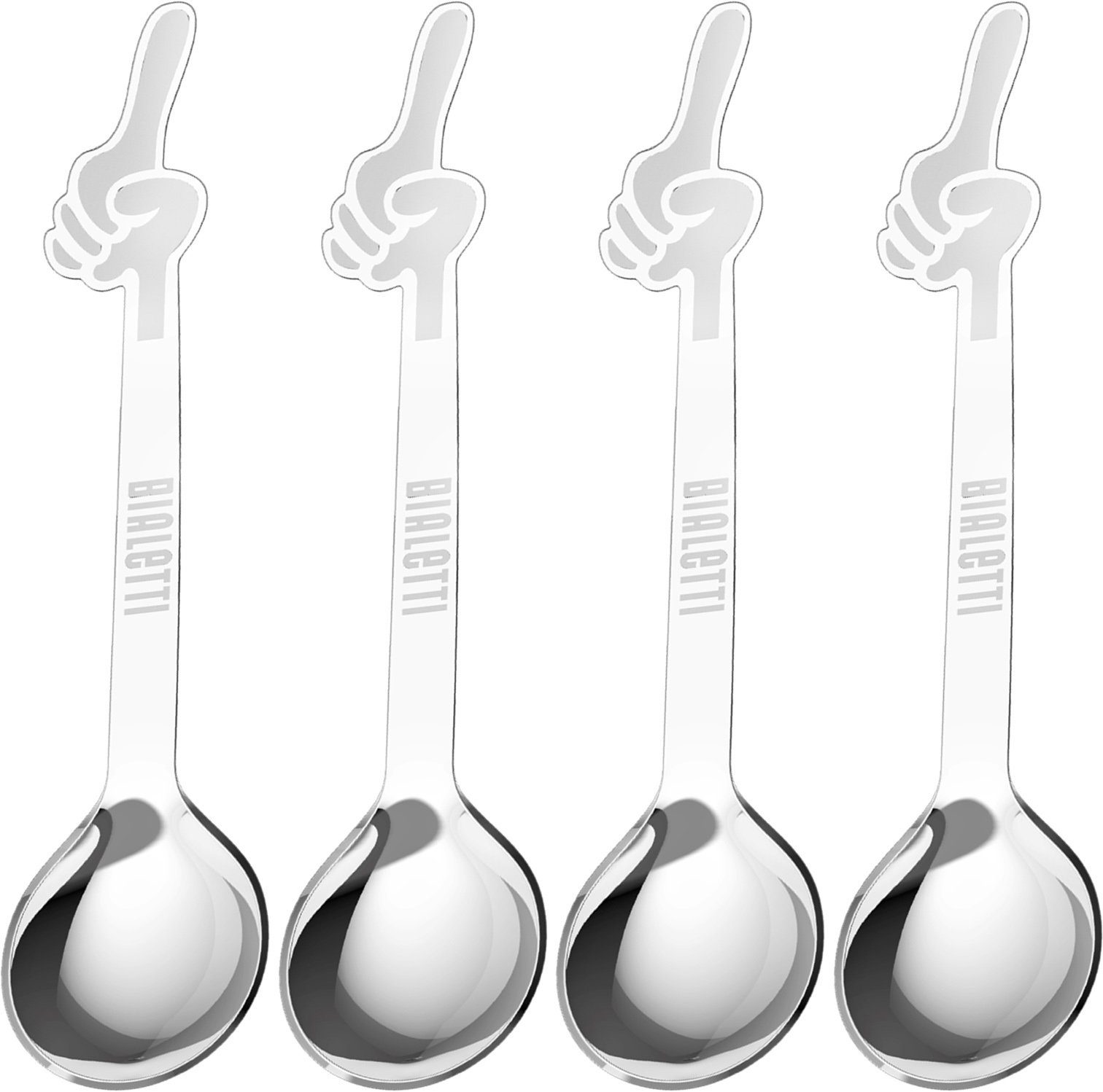 BIALETTI Ложка для эспрессо Omino (4 Stück), 4-teilig, Edelstahl
