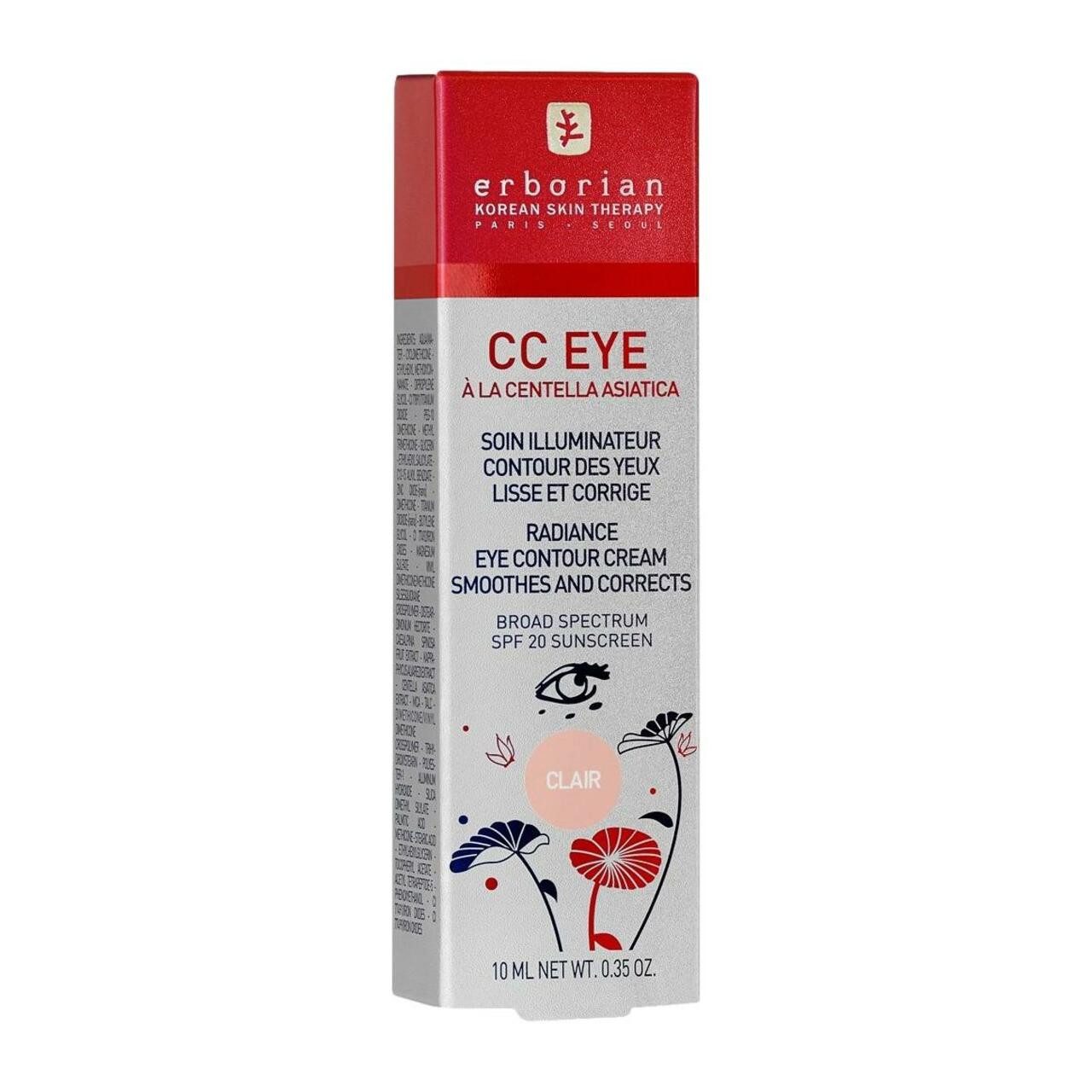 Erborian CC-Creme CC Eye, 3-in-1 Formel: Glättet feine Linien, reduziert Sch