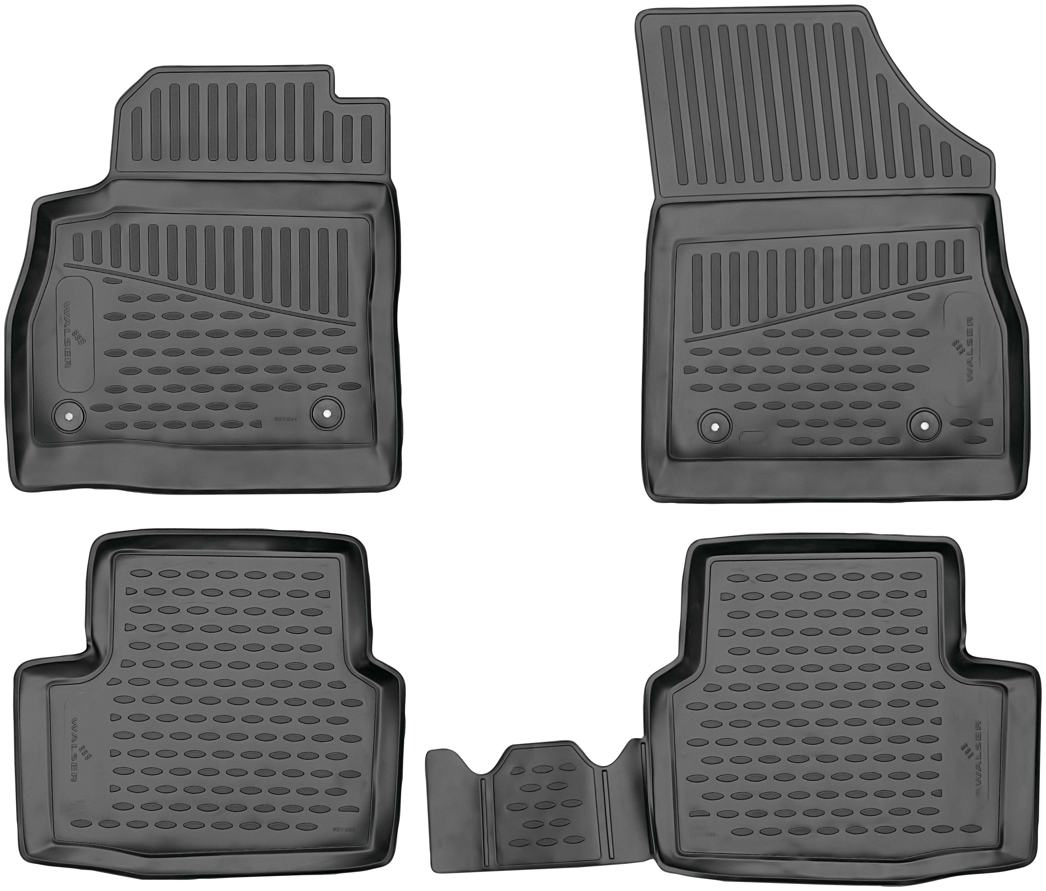 WALSER Passform-Fußmatten XTR (4 St), für Opel Astra Schrägheck, für Opel  Astra K, Schrägheck 2015 - Heute