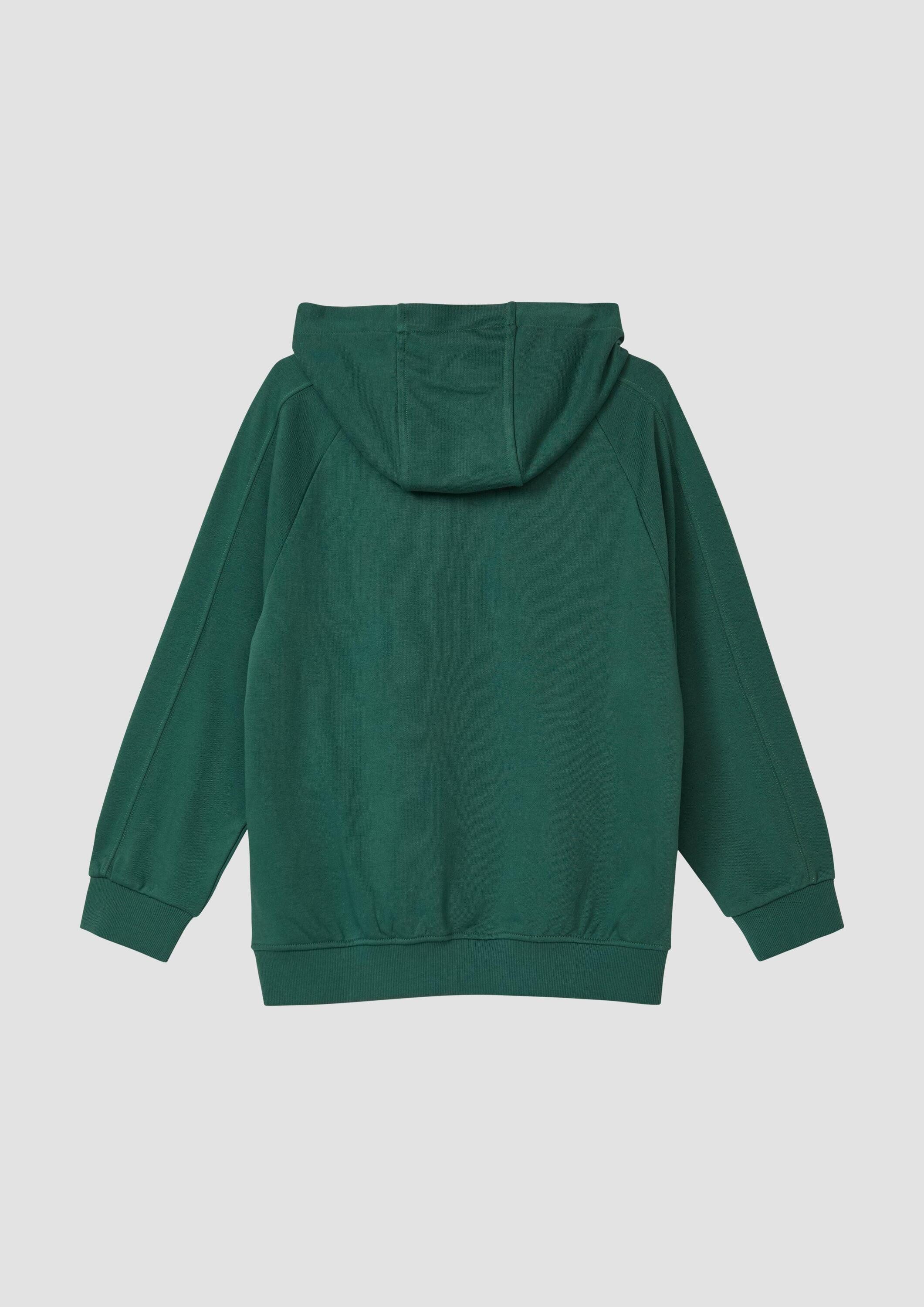 s.Oliver Sweatshirt Sweatshirt Oversize-Hoodie mit Print-Detail