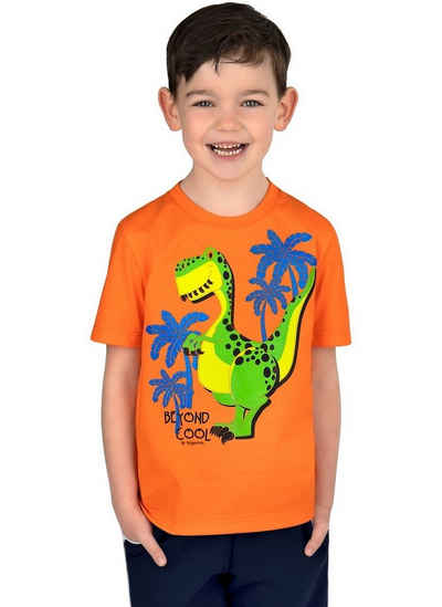 Trigema T-Shirt TRIGEMA T-Shirt mit coolem Dino-Motiv