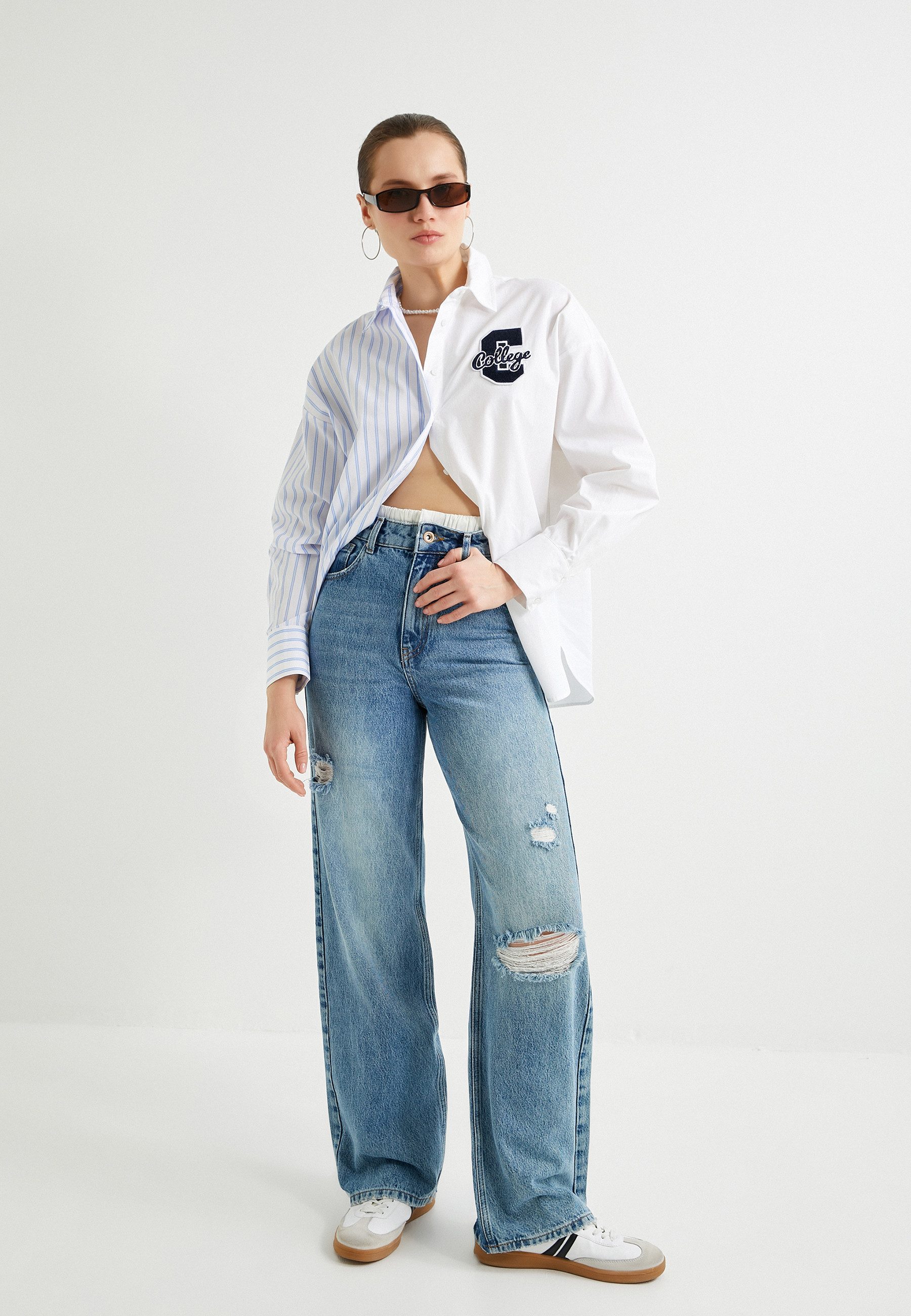 Koton Regular-fit-Jeans Denim Wide Leg Regular-fit-Jeans