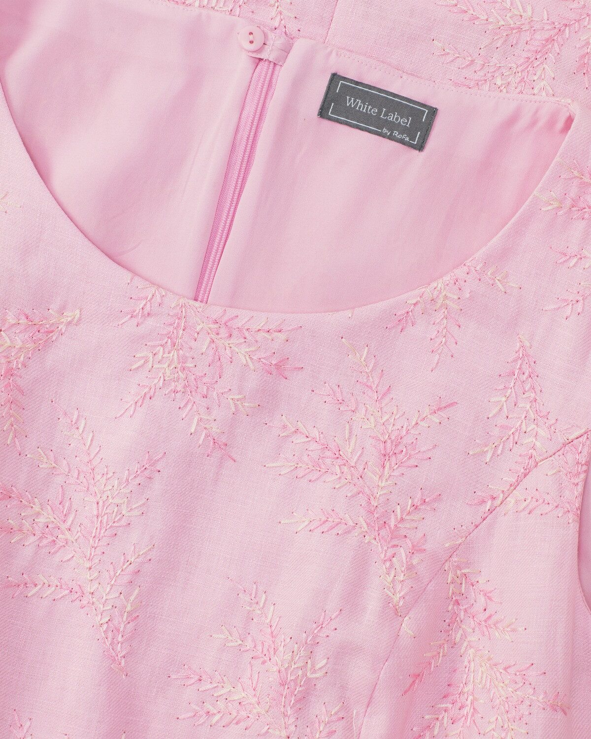 White Label Etuikleid Leinenkleid