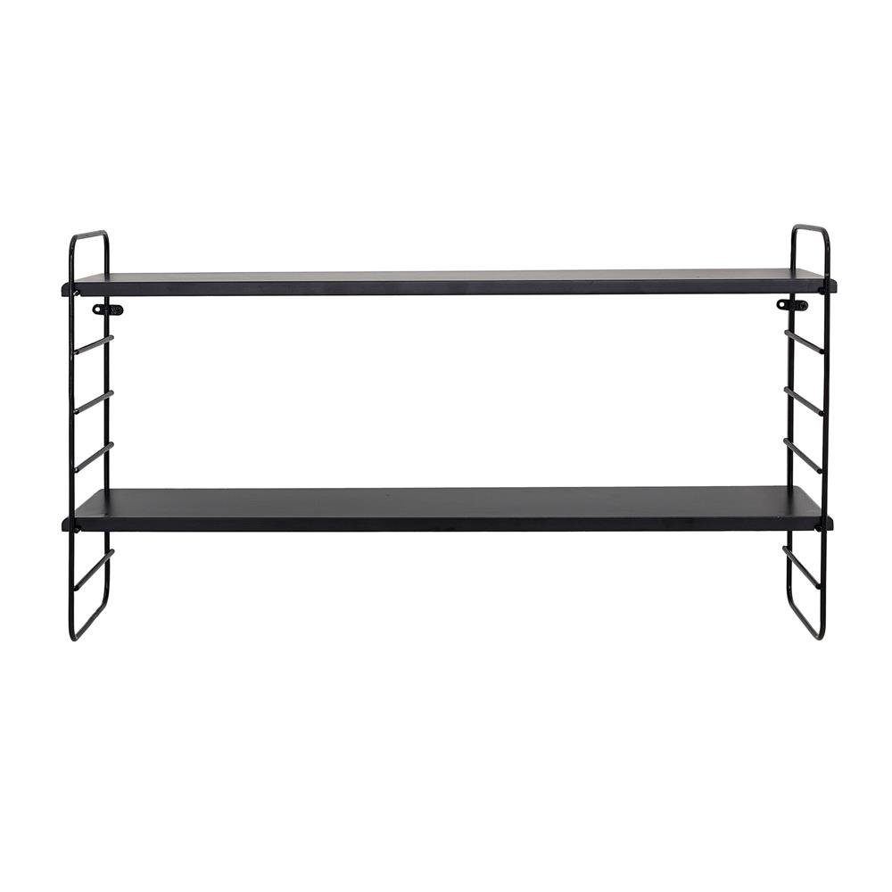 Bloomingville Wandregal North Shelf, Black, Metal - L65xH35xW15