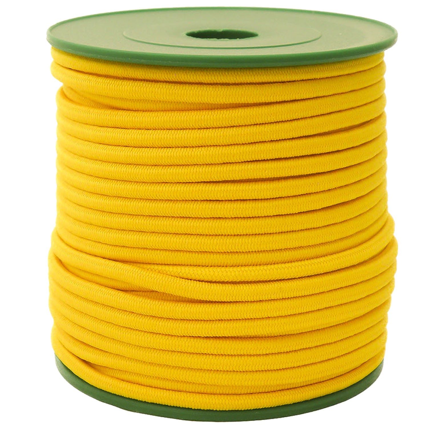 maDDma Gummiband Gummikordel 25m x Ø 3mm Gummischnur Gummiband Bekleidungsgummi, mango