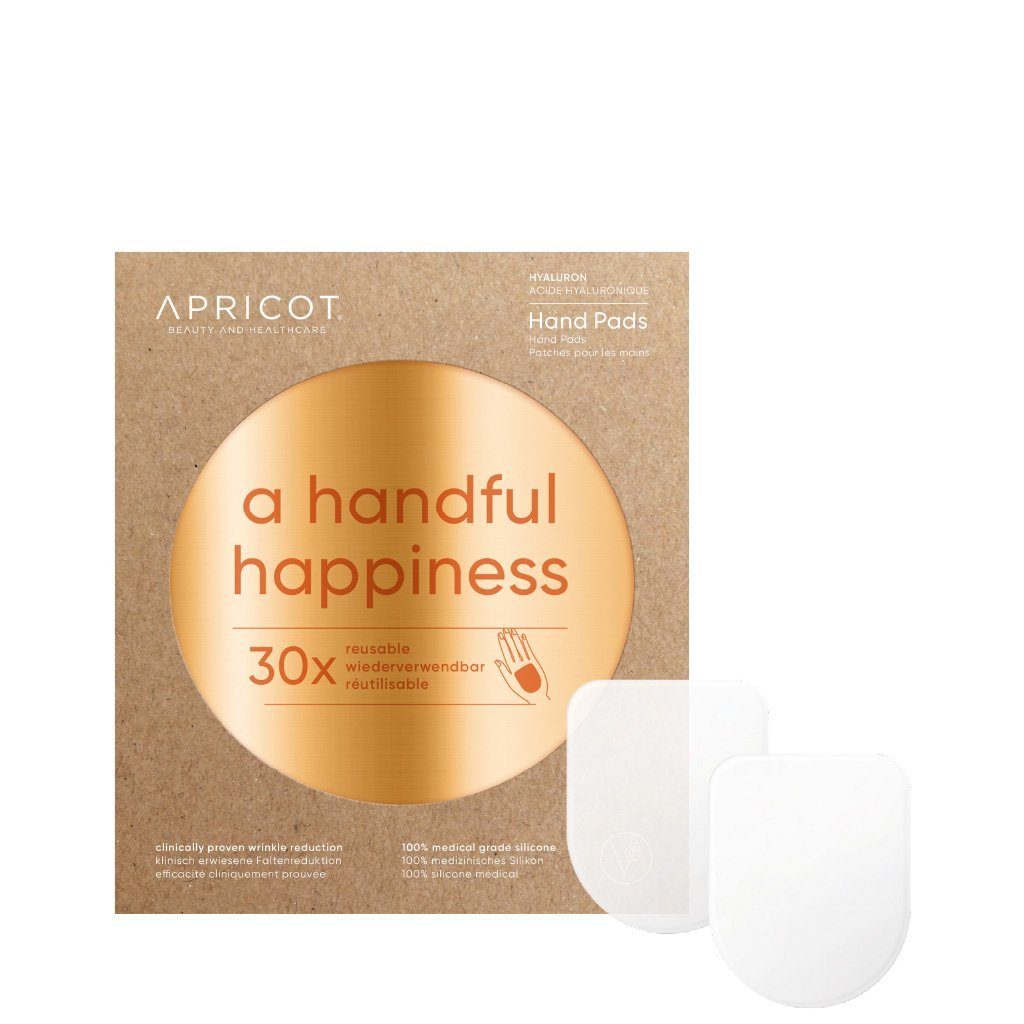 APRICOT Beauty Straffungspflege APRICOT Hand Pads Hyaluron! Für gatte und gepflegte Hände über Nacht, Wiederverwendbar