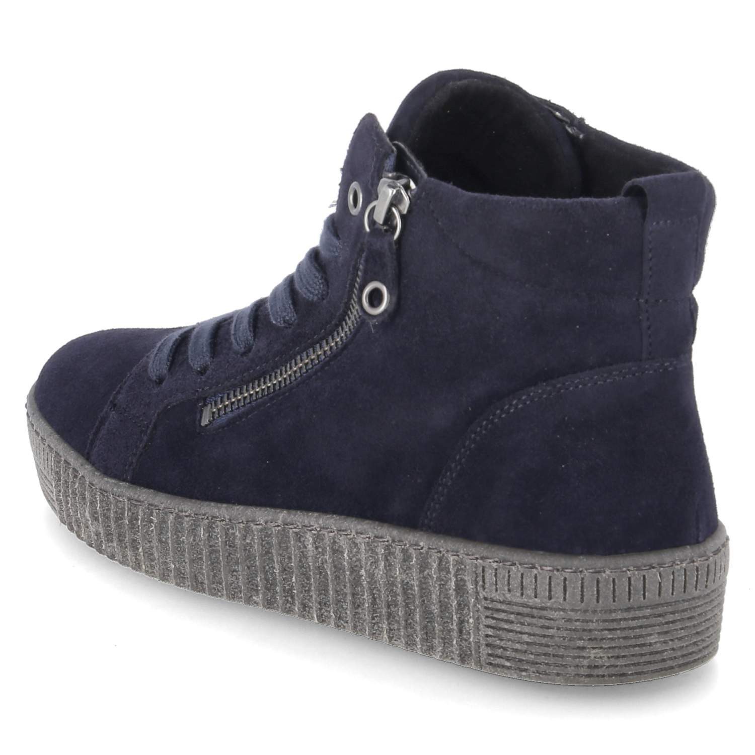 Gabor Gabor 73.730.16 Damen Rauleder blau Schnürstiefel