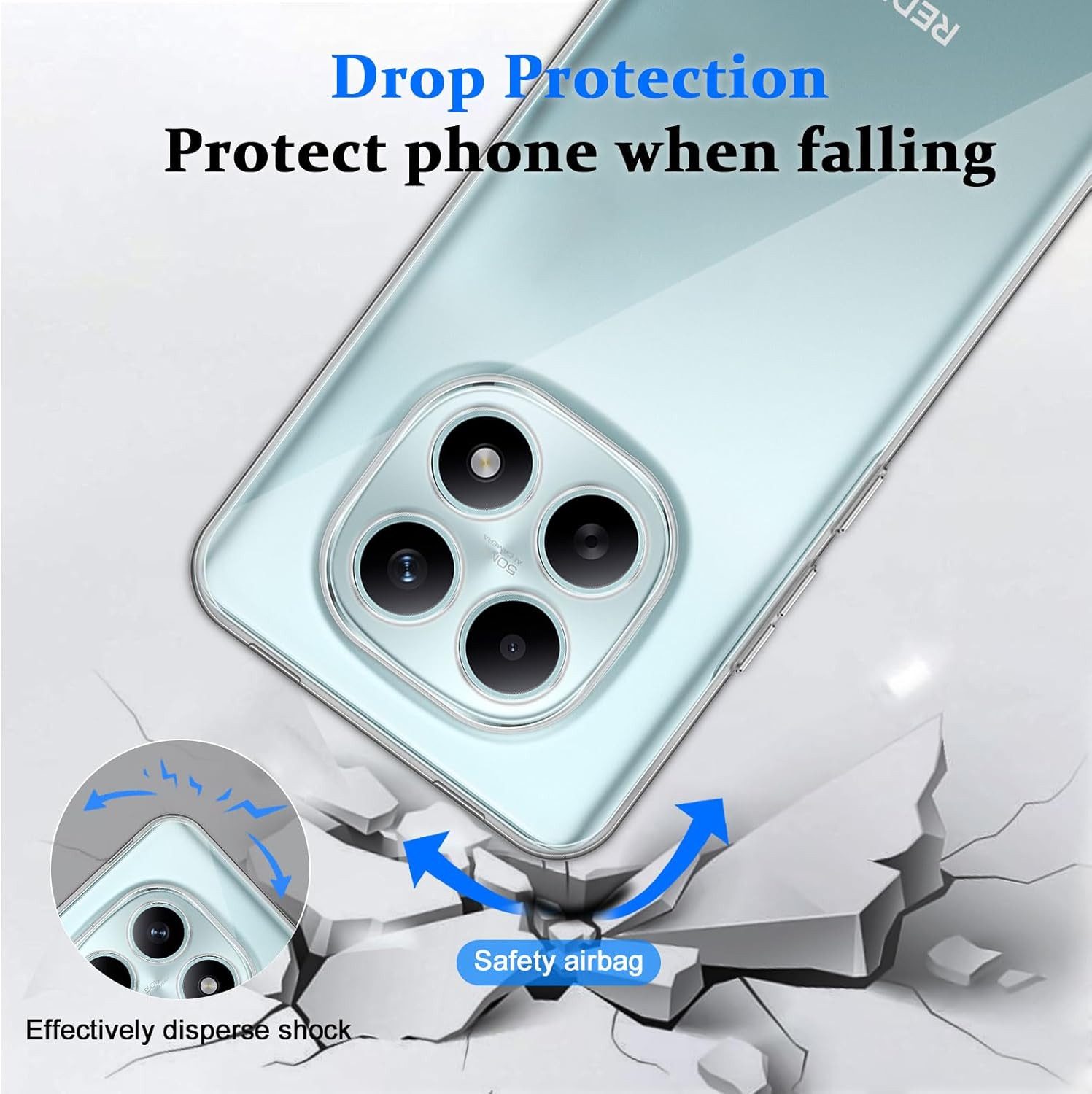 MSM Handyhülle Hülle + 2X Schutzglas für Xiaomi Redmi Note 15 5G Panzerfolie Case 9H – Bild 4 von 5