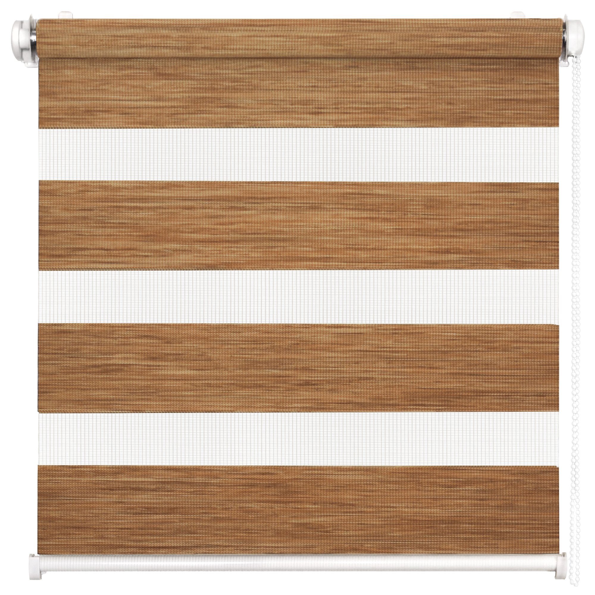 Doppelrollo Fensterrollo Duo-Rollo Klemmfix, Rikmani, Klemm- oder Schraubmontage, Moderne Optik, Klemm- oder Schraubmontage, Sicht- und Sonnenschutz