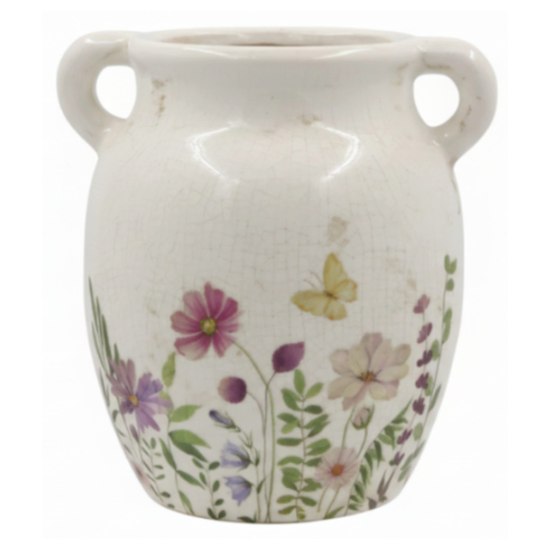 Chic Antique Dekovase Chic Antique Avignon Kanne mit Blumenmotiv