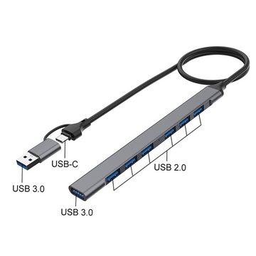 Bolwins A38 USB Typ C + USB Stecker auf USB Buchse OTG Adapter Kabel 7in2 50cm USB-Kabel